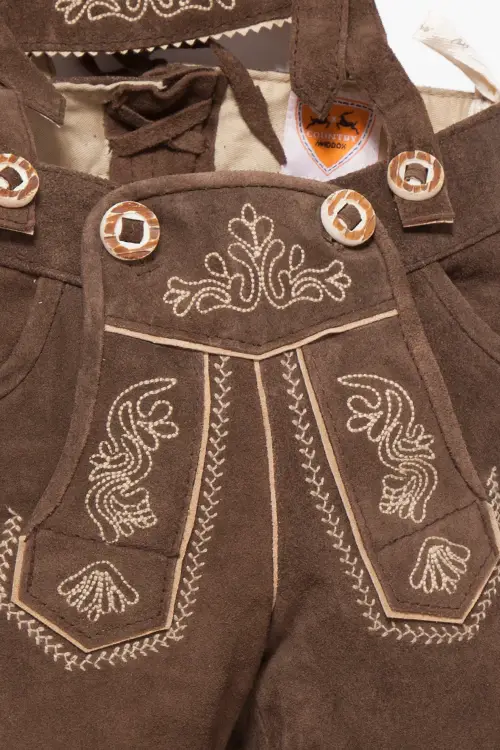 Kinder Lederhose als Kniebundhose mit Träger 3