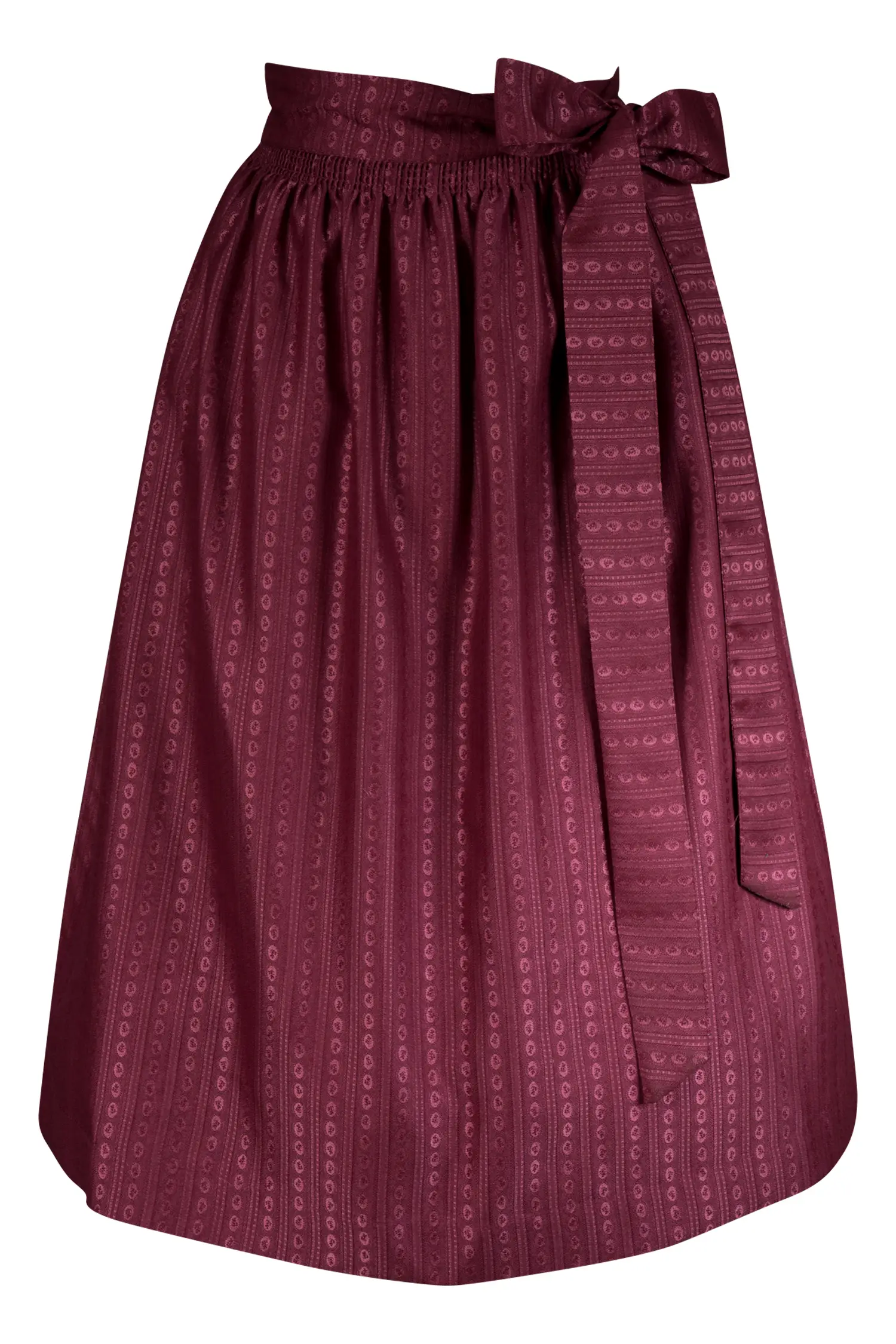 Dirndlschürze in beere schimmernd 70 cm