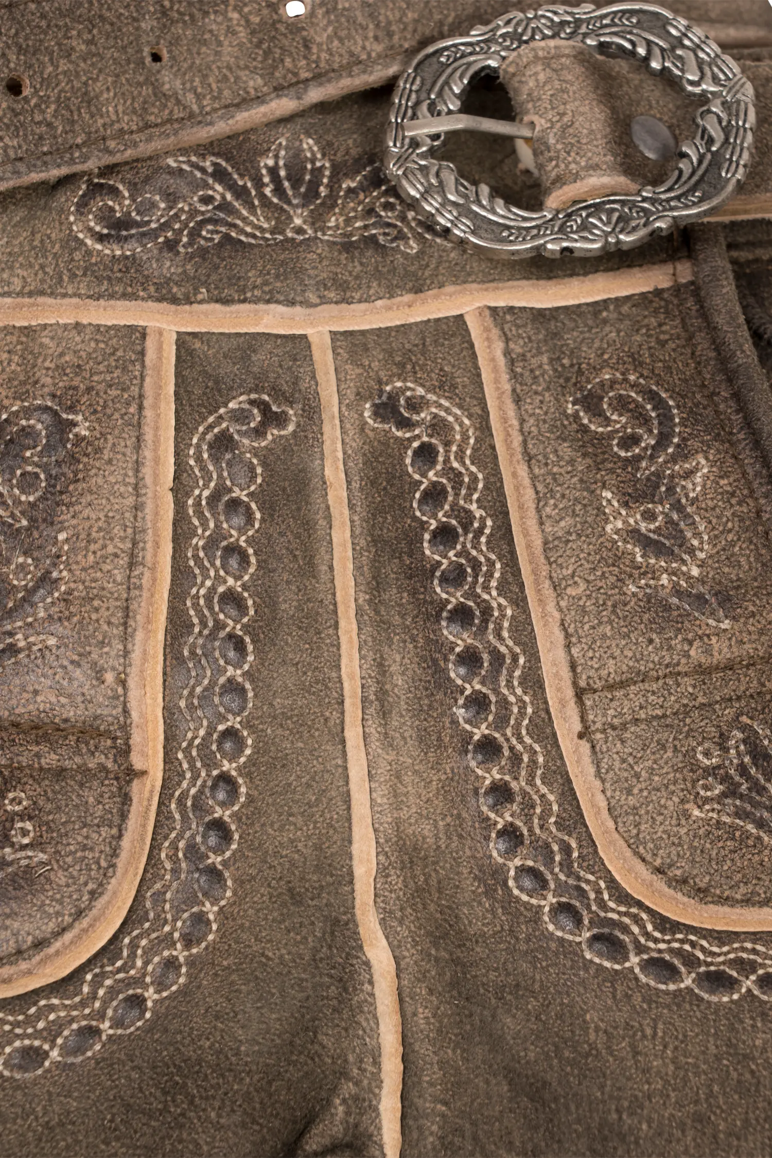 Lederhose Albrecht Detail Latz