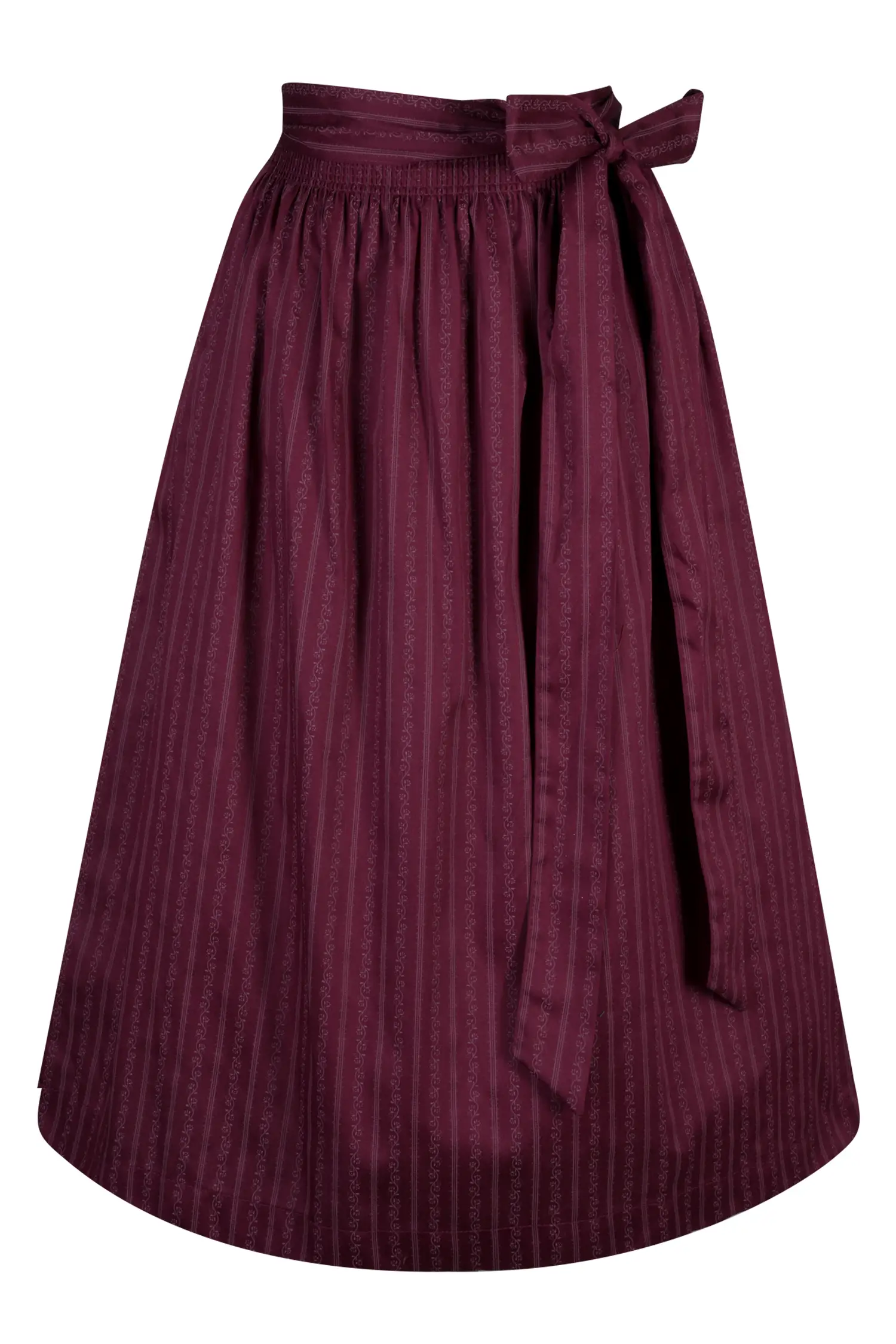 Dirndlschürze in bordeaux 70 cm