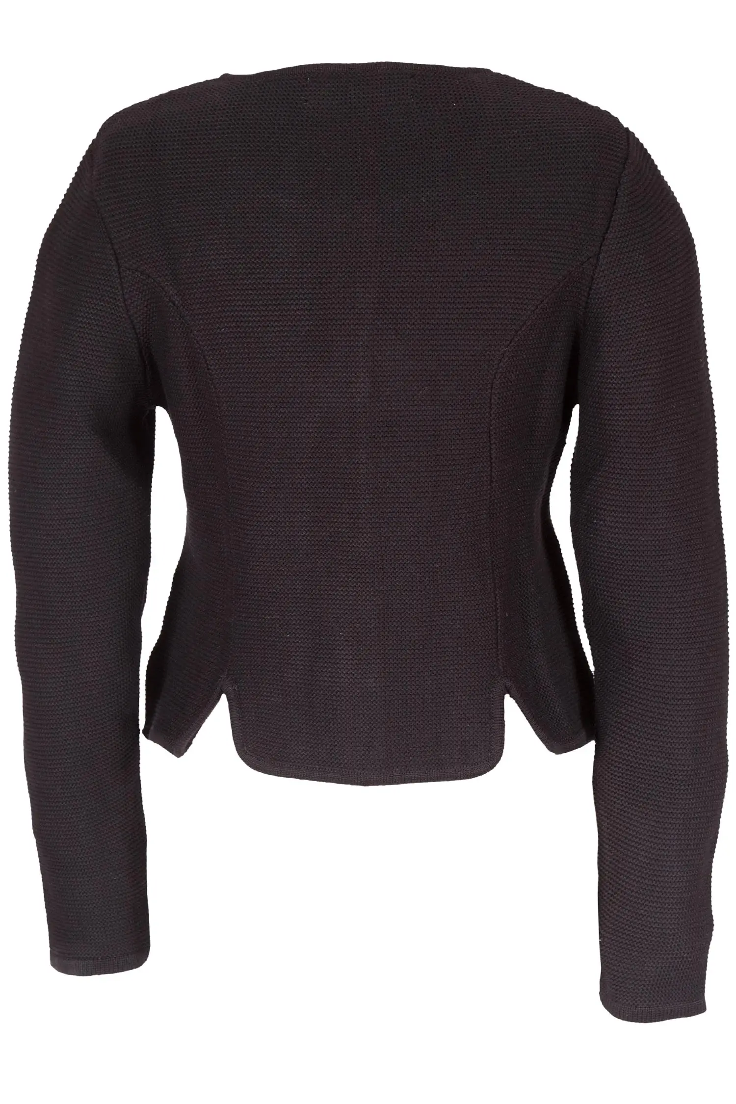 Trachten Strickjacke von Country Line in Schwarz Damen Trachten Strickjacke in schwarz hinten