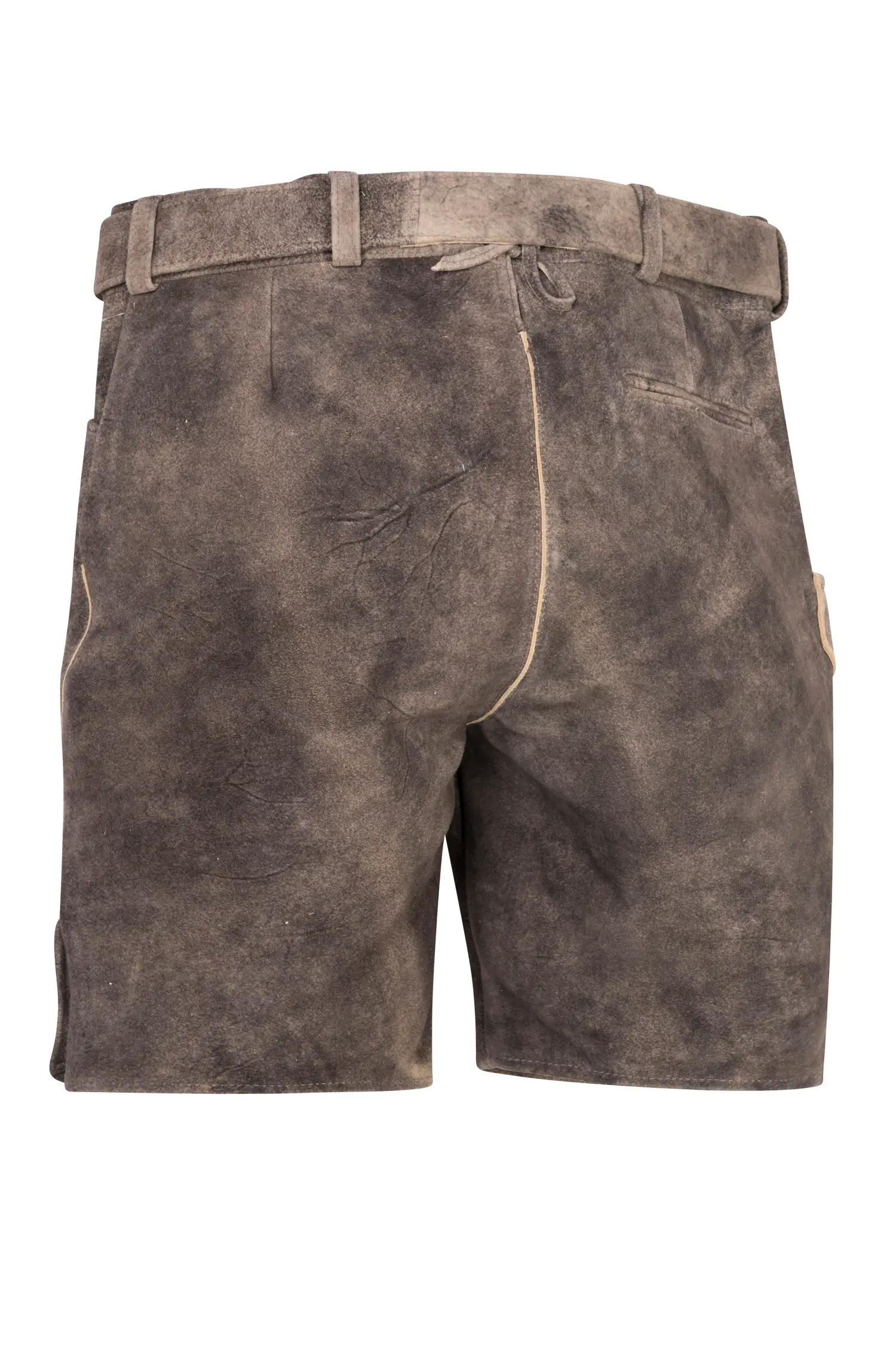 Lederhose von Spieth und Wensky in Schwarz Rückansicht