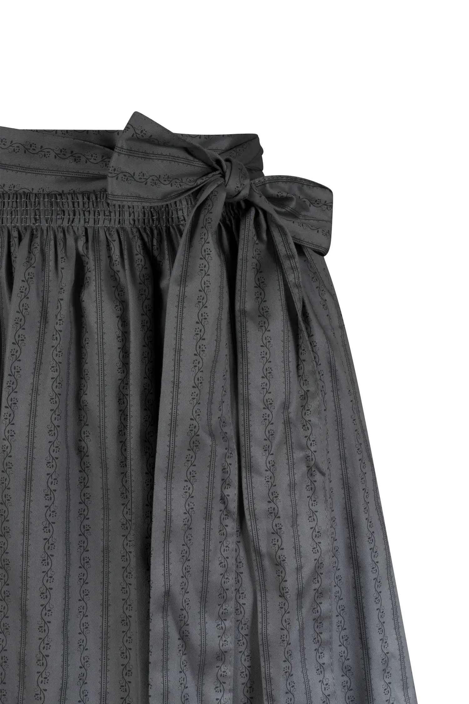 Dirndlschürze grau 85 cm - Detail