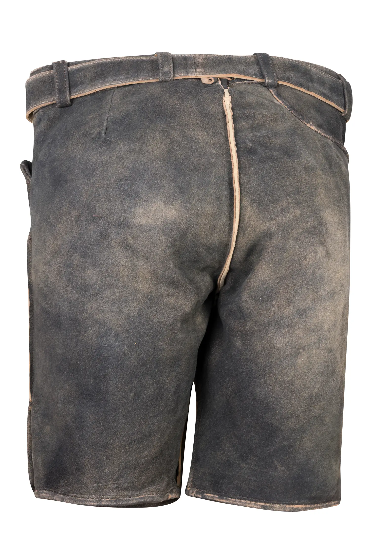1613-1067-7sw-23-08-2302650 Schweigert's Lederhose Hermann in schiefer - Rückansicht