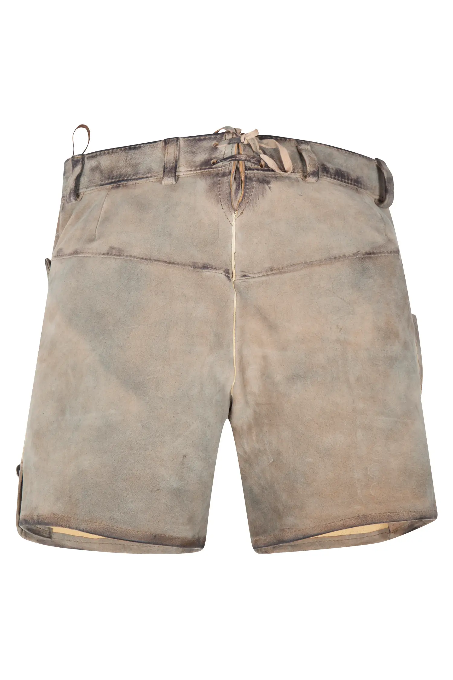 Kurze Damen Lederhose Griessee in ziller - Rückansicht