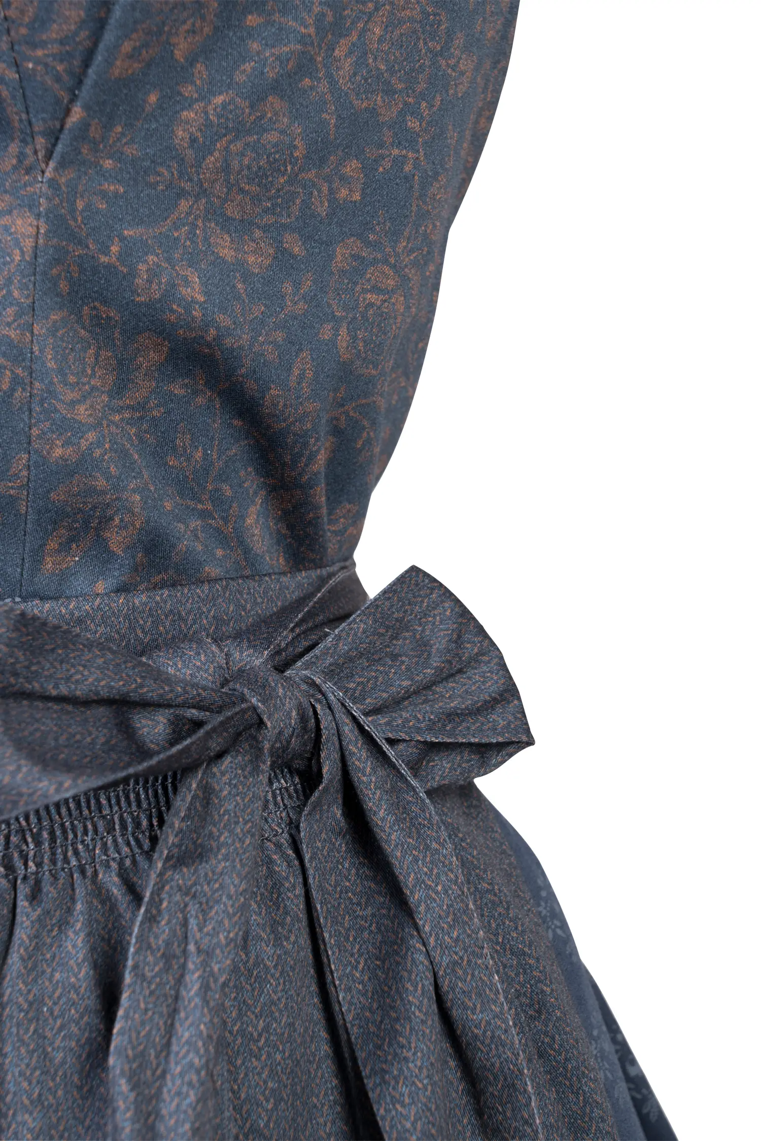 Dirndl Karin in Blau Detail Mieder