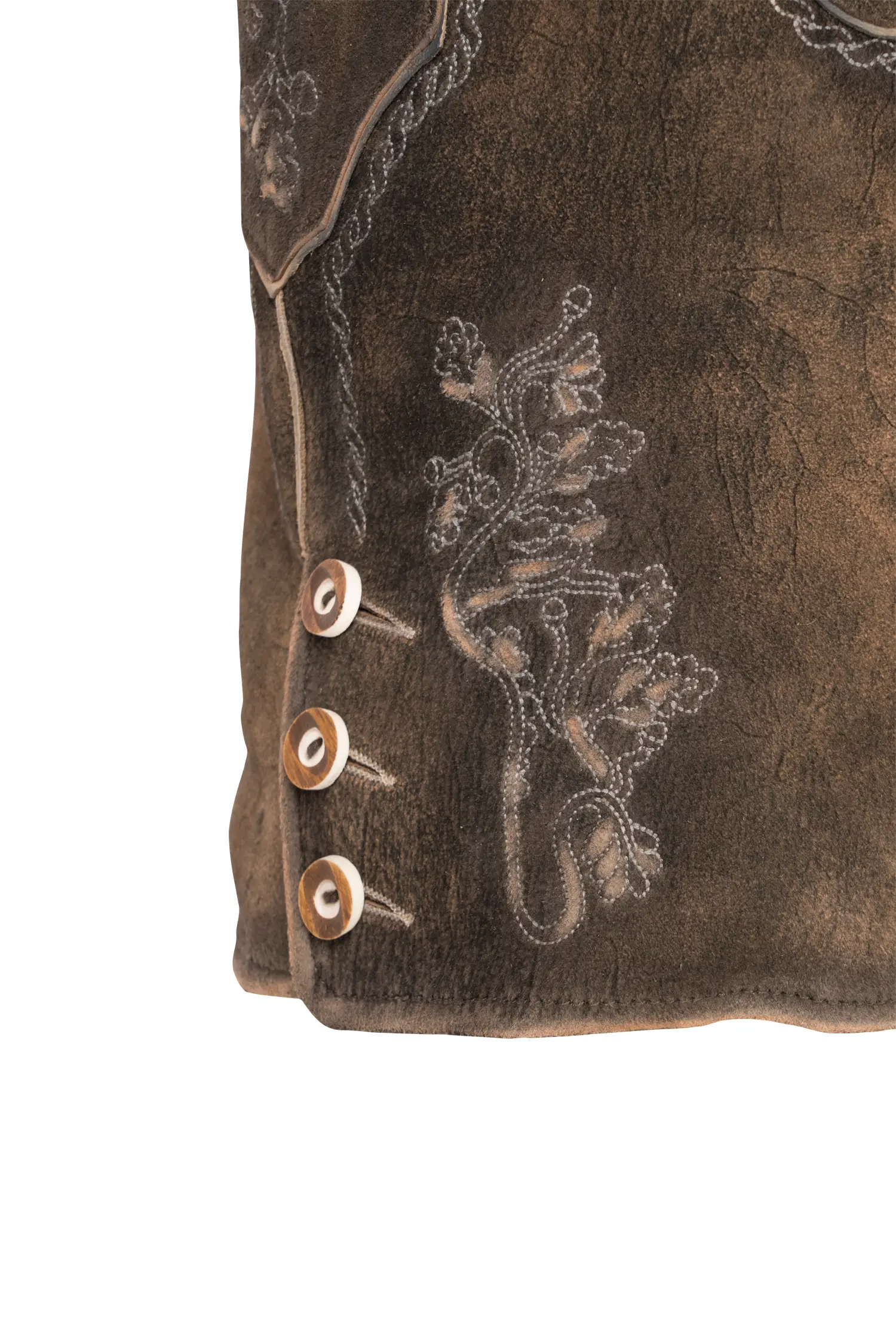 2611-1138-4gr-24-04-1704736 Lederhose Zellersee in Braun Detail Stickerei