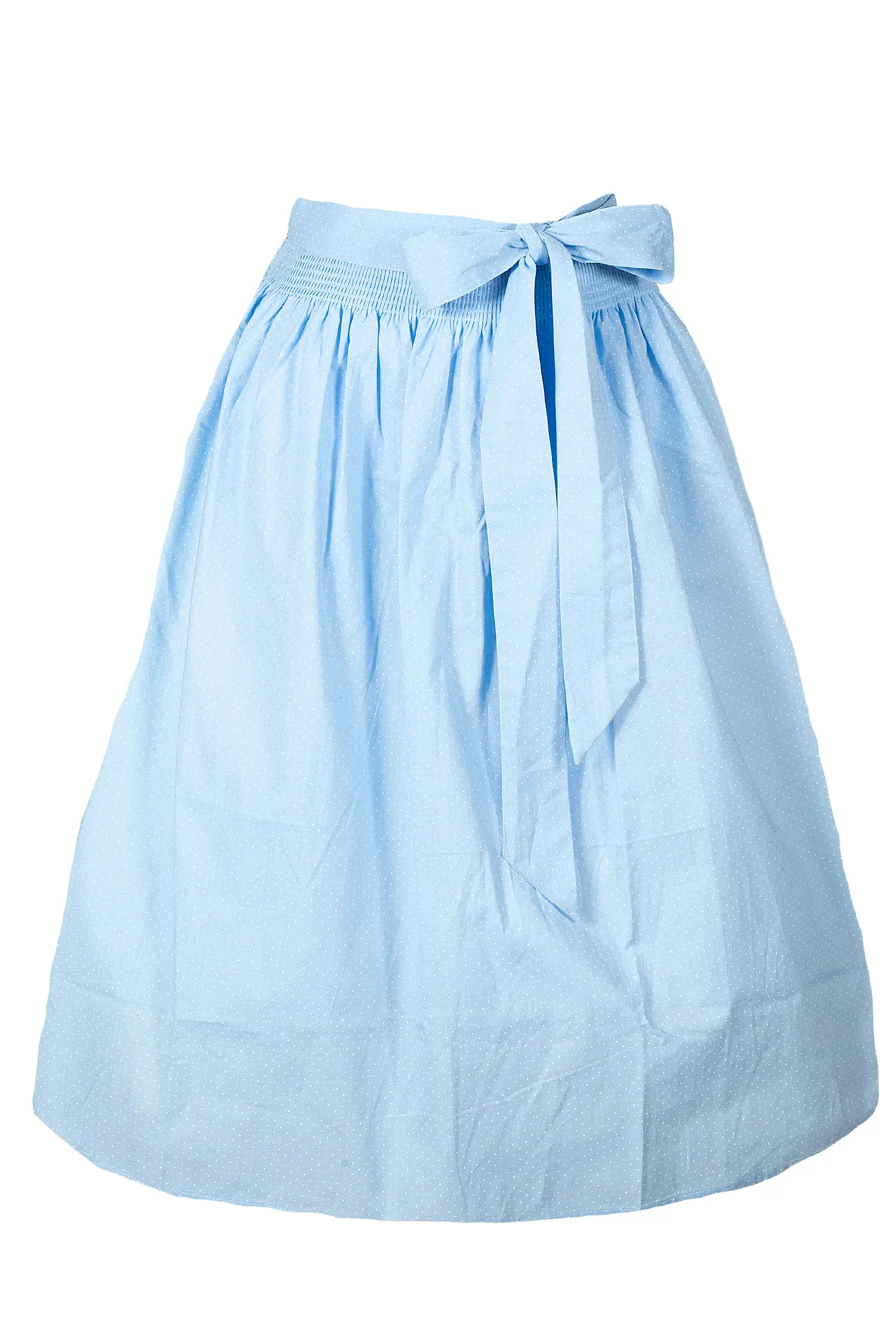 Süße Dirndlschürze in hellblau 70 cm