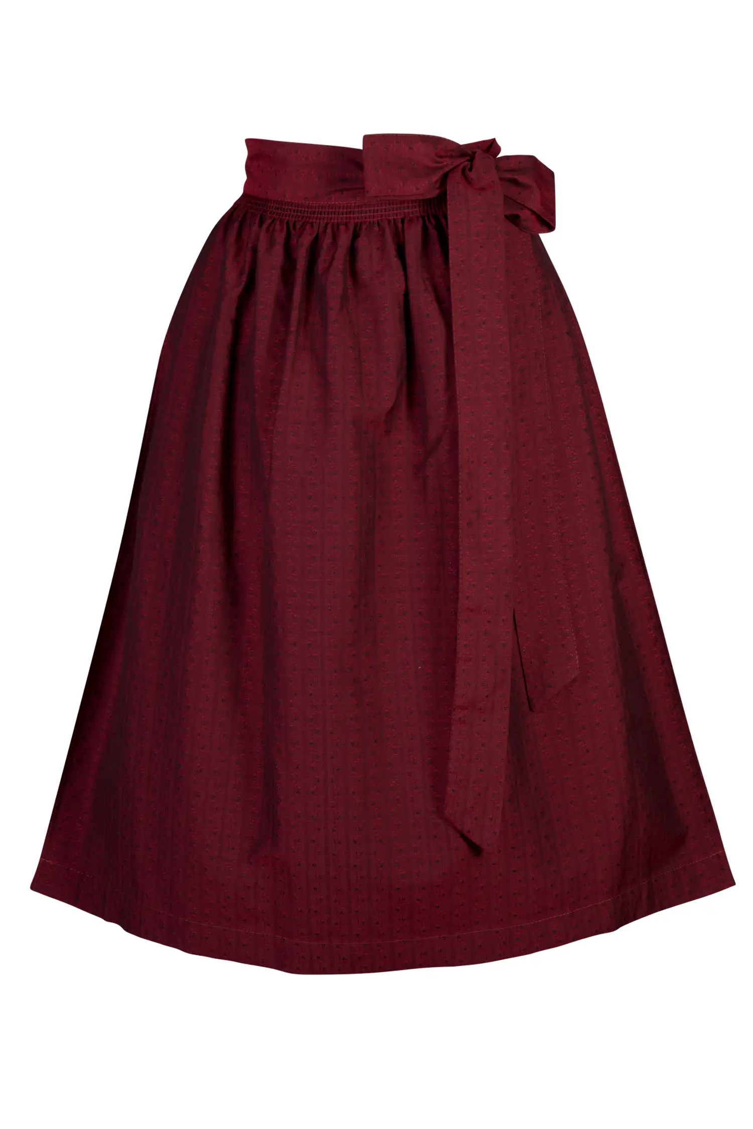 Dirndlschürze dunkelrot schimmernd 70 cm