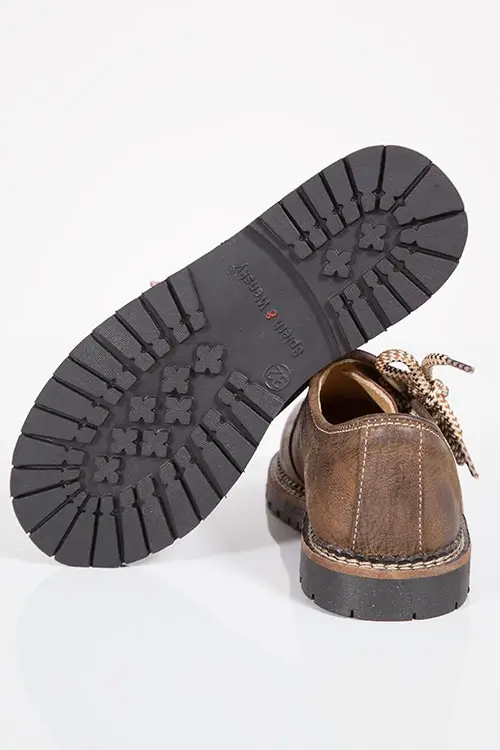 Kinder Trachtenschuhe Maxi in dunkelbraun unten
