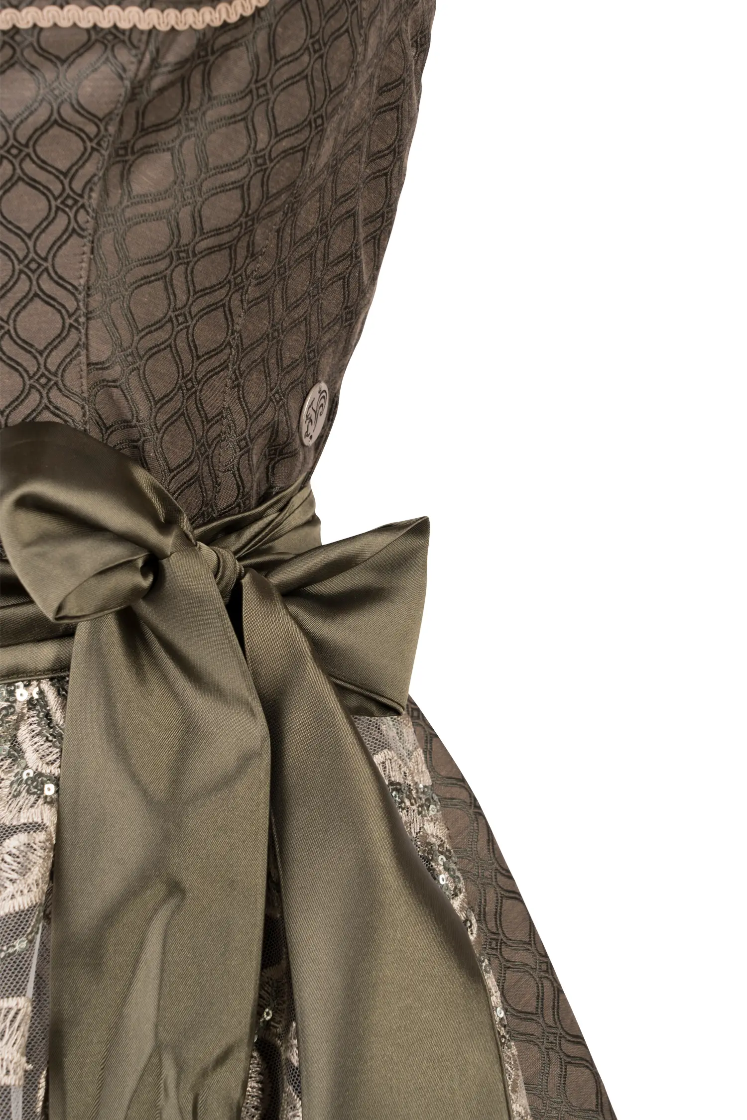 Dirndl Ampfing in Grün Detail Mider