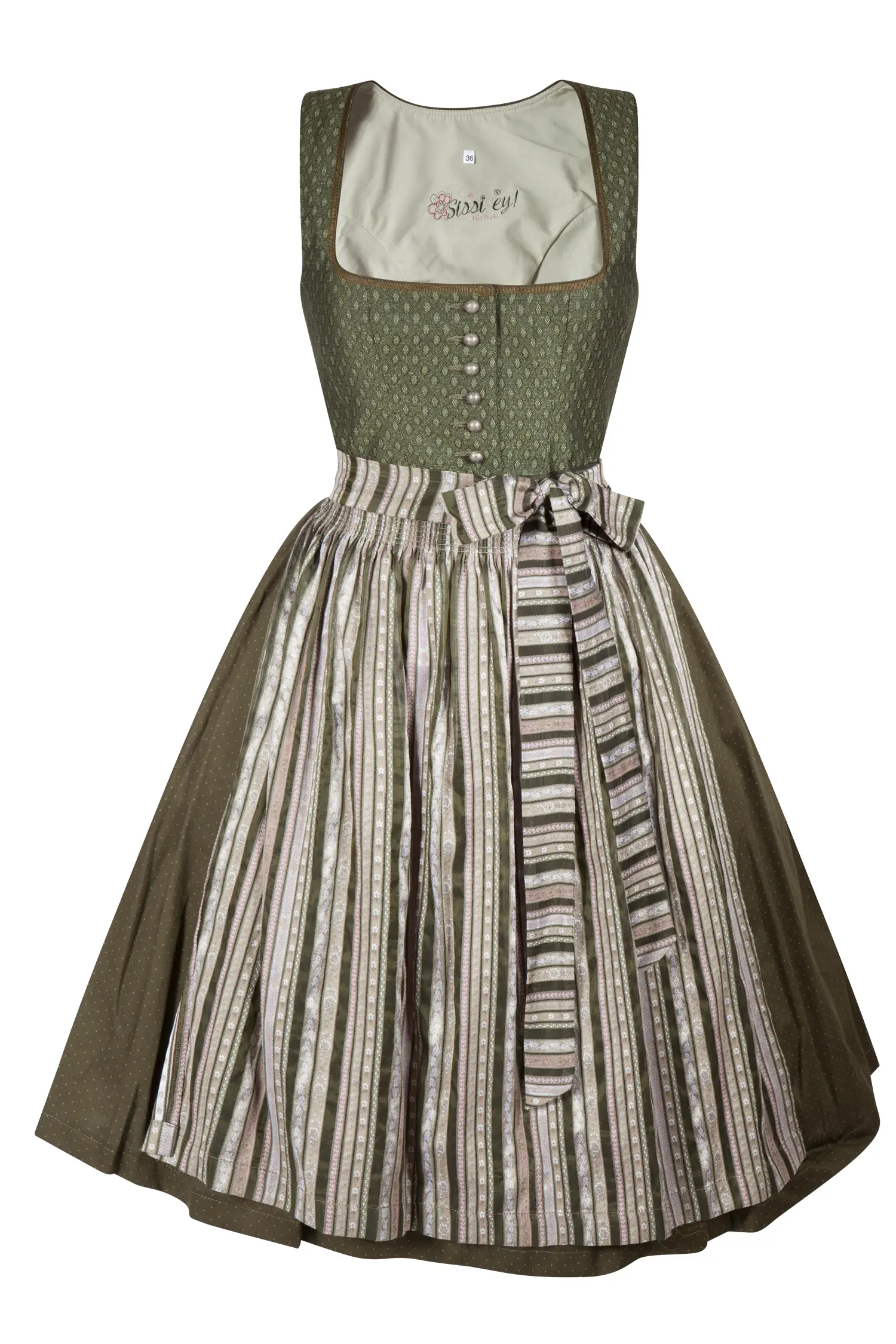 Festliches Dirndl in tannengrün