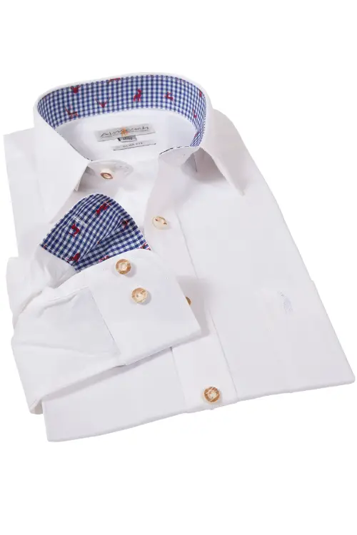 1511-1060-ws3-16-09c-8628-a Trachtenhemd in weiß und blau von Almsach mit Slim Fit Passform