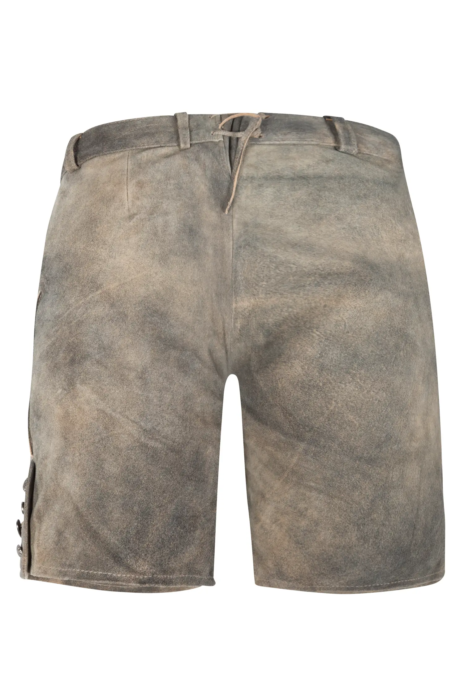 Kurze Lederhose Beka in braun Kurze Lederhose Beka in braun - Rückansicht