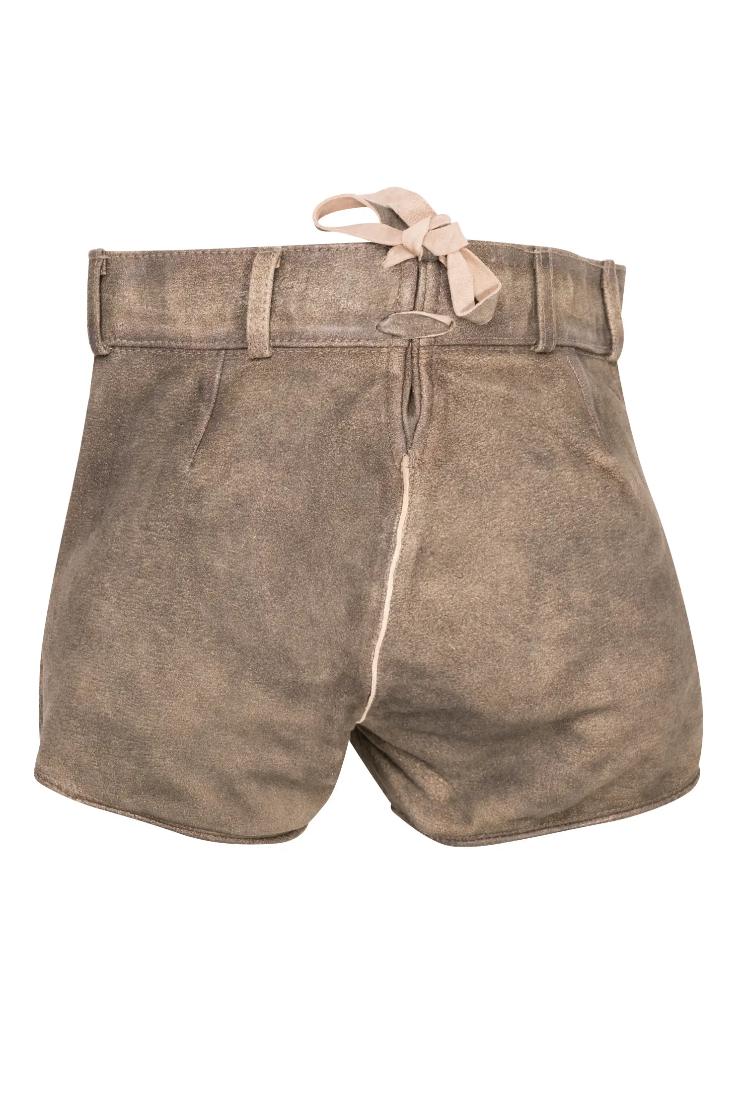 Lederhose Marie in Braun Rückansicht