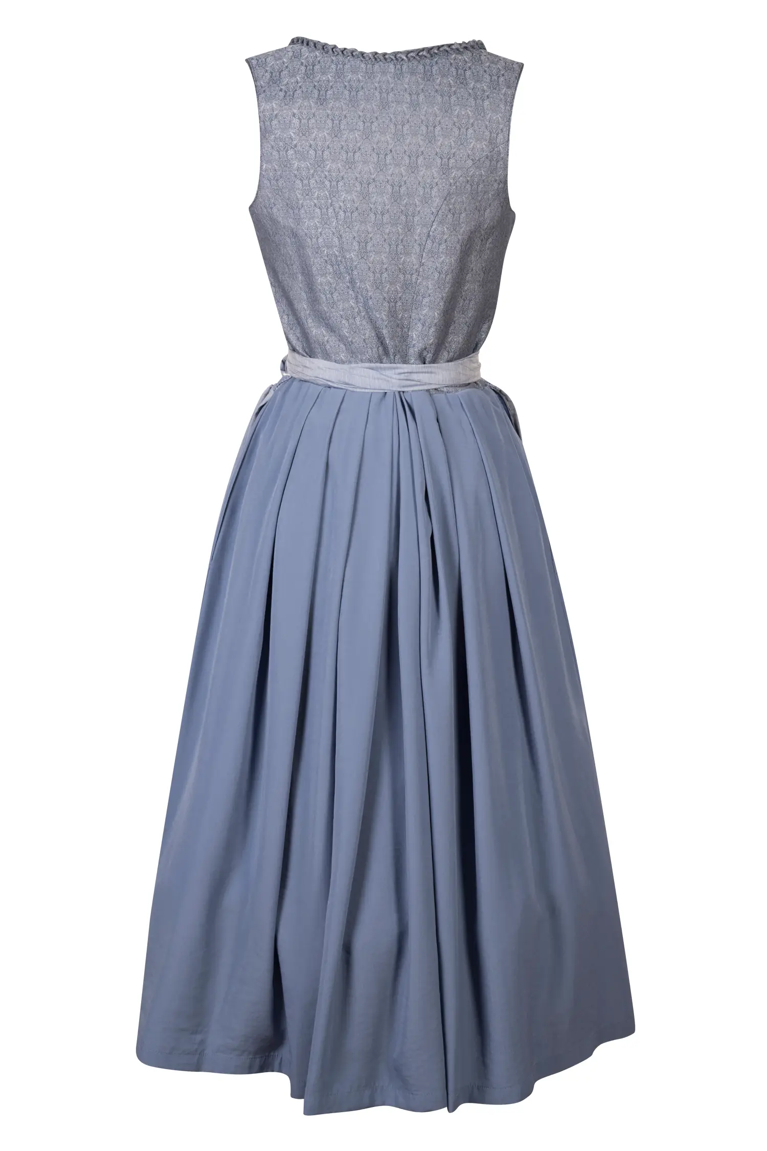 Dirndl von Gamsbock in Blau Rückansicht