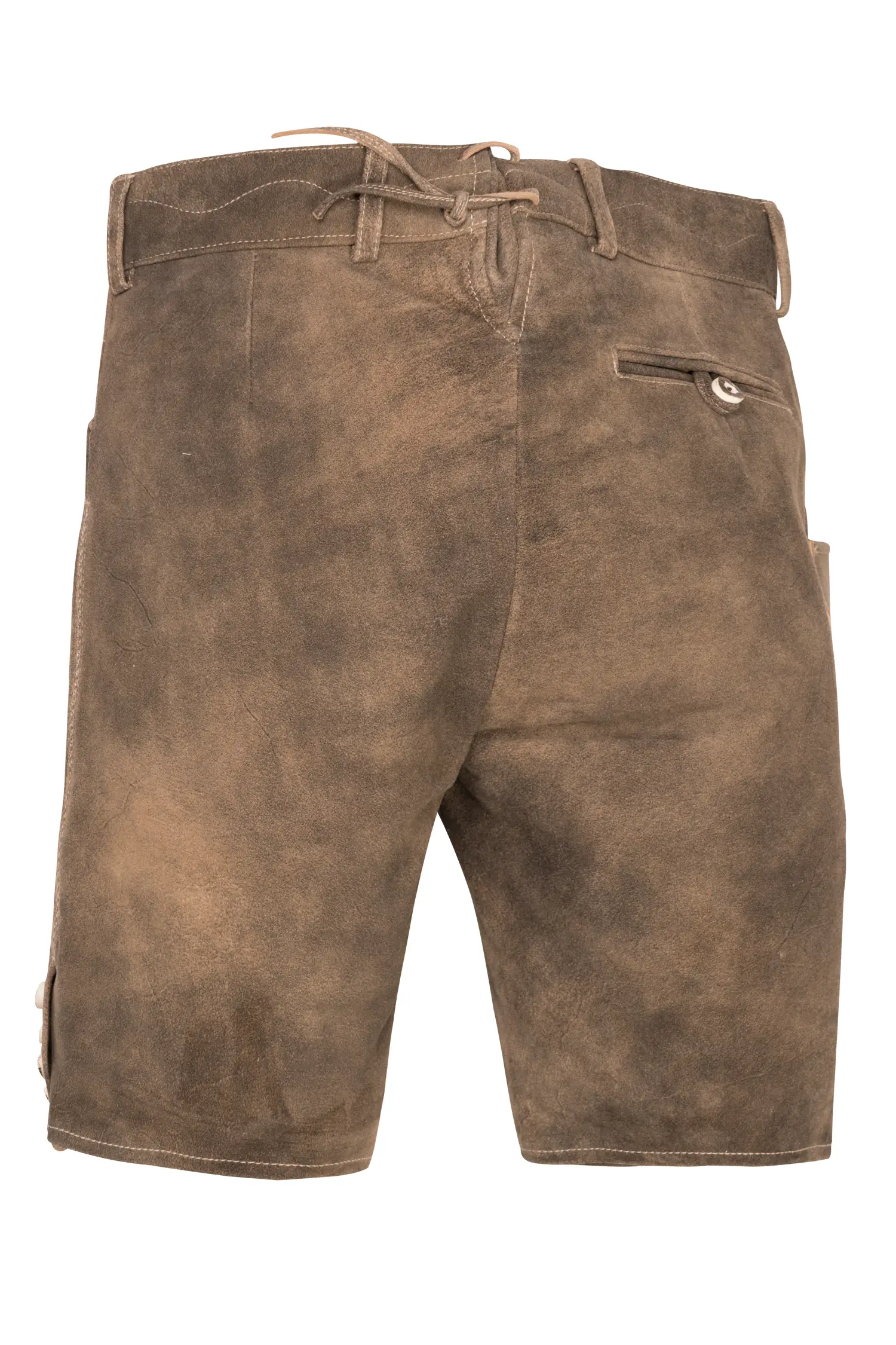Pio Lederhose in Sandfarben Rückansicht