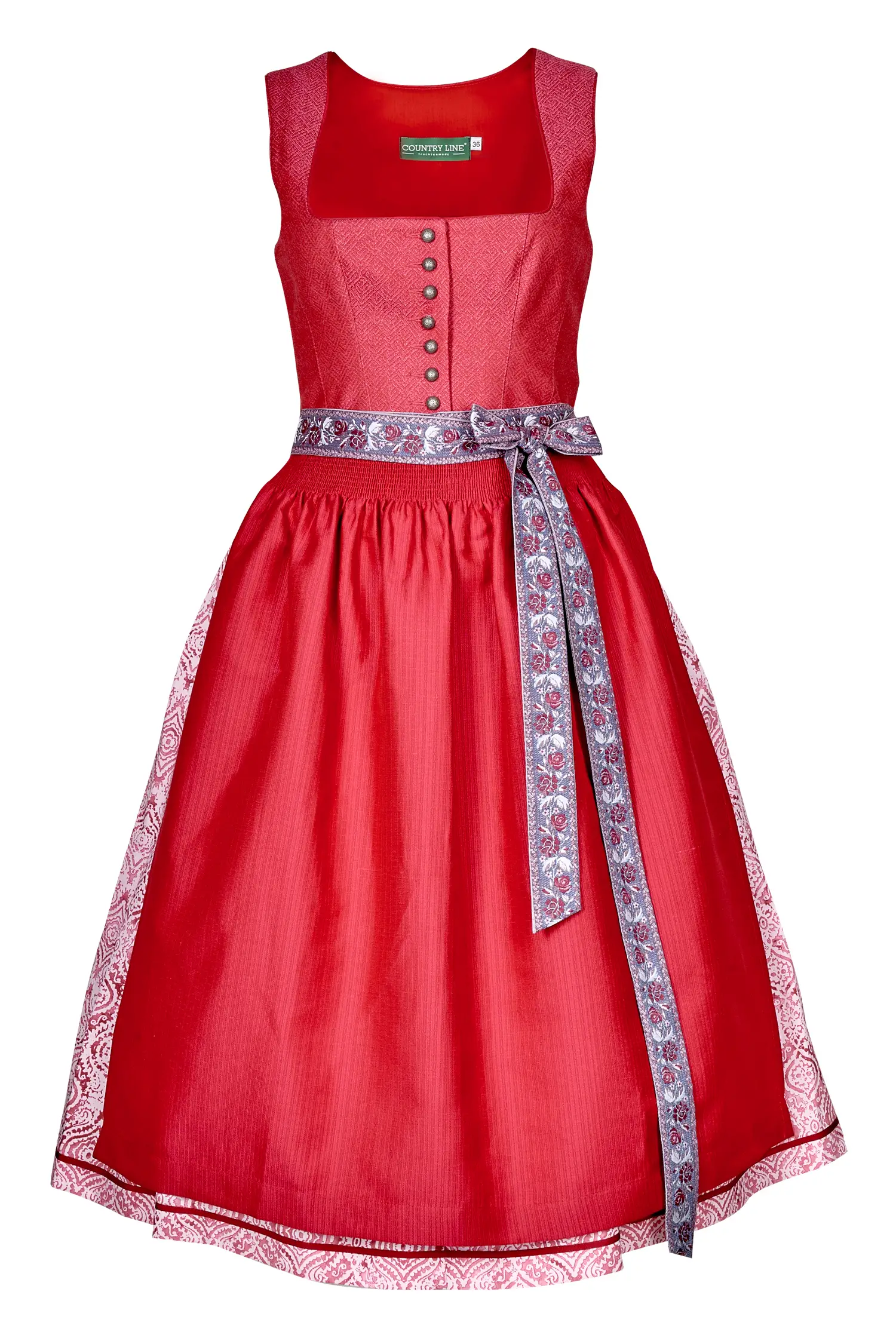 Country Line Dirndl in rot 