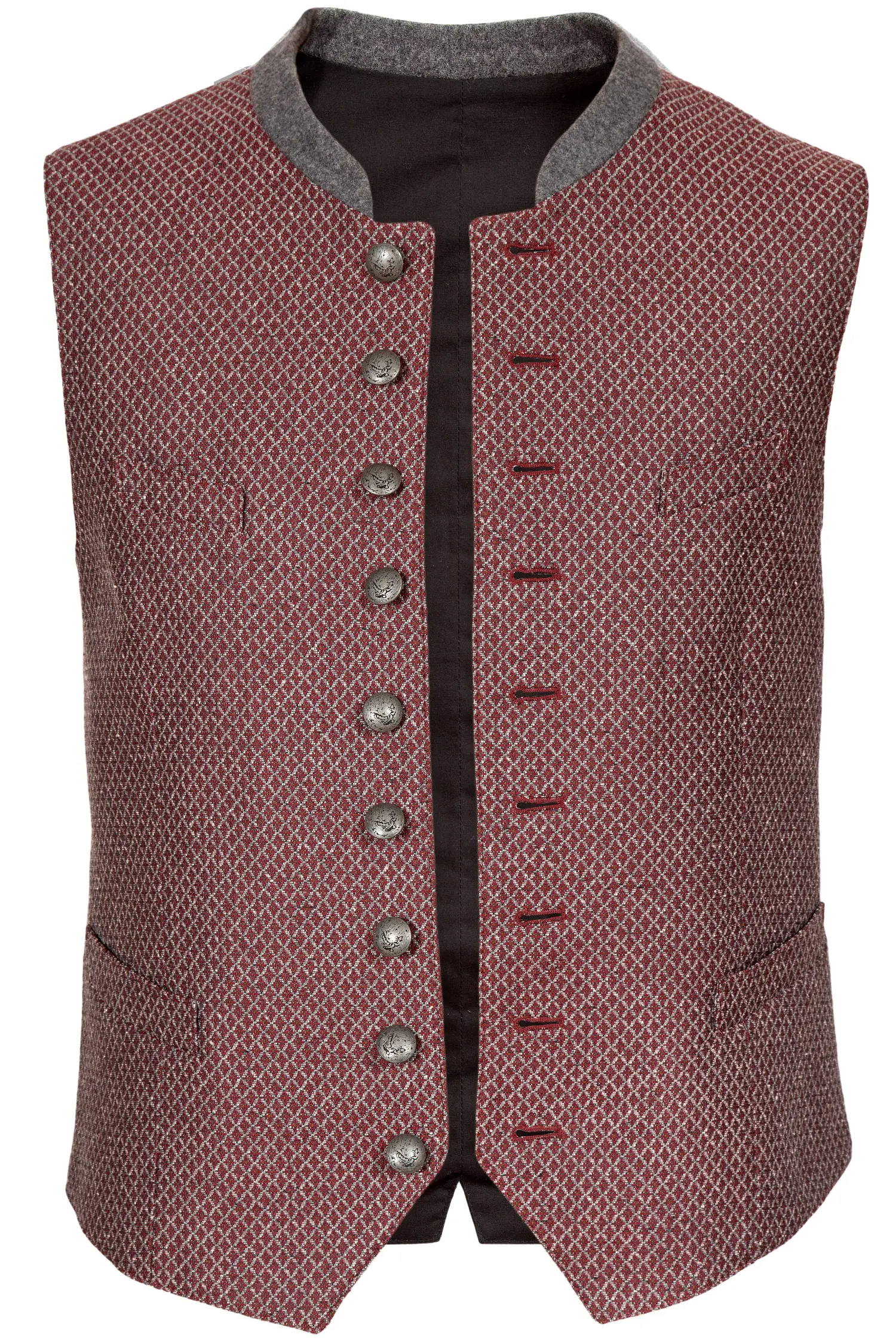 Herren Trachten Weste Ansbach in bordeaux