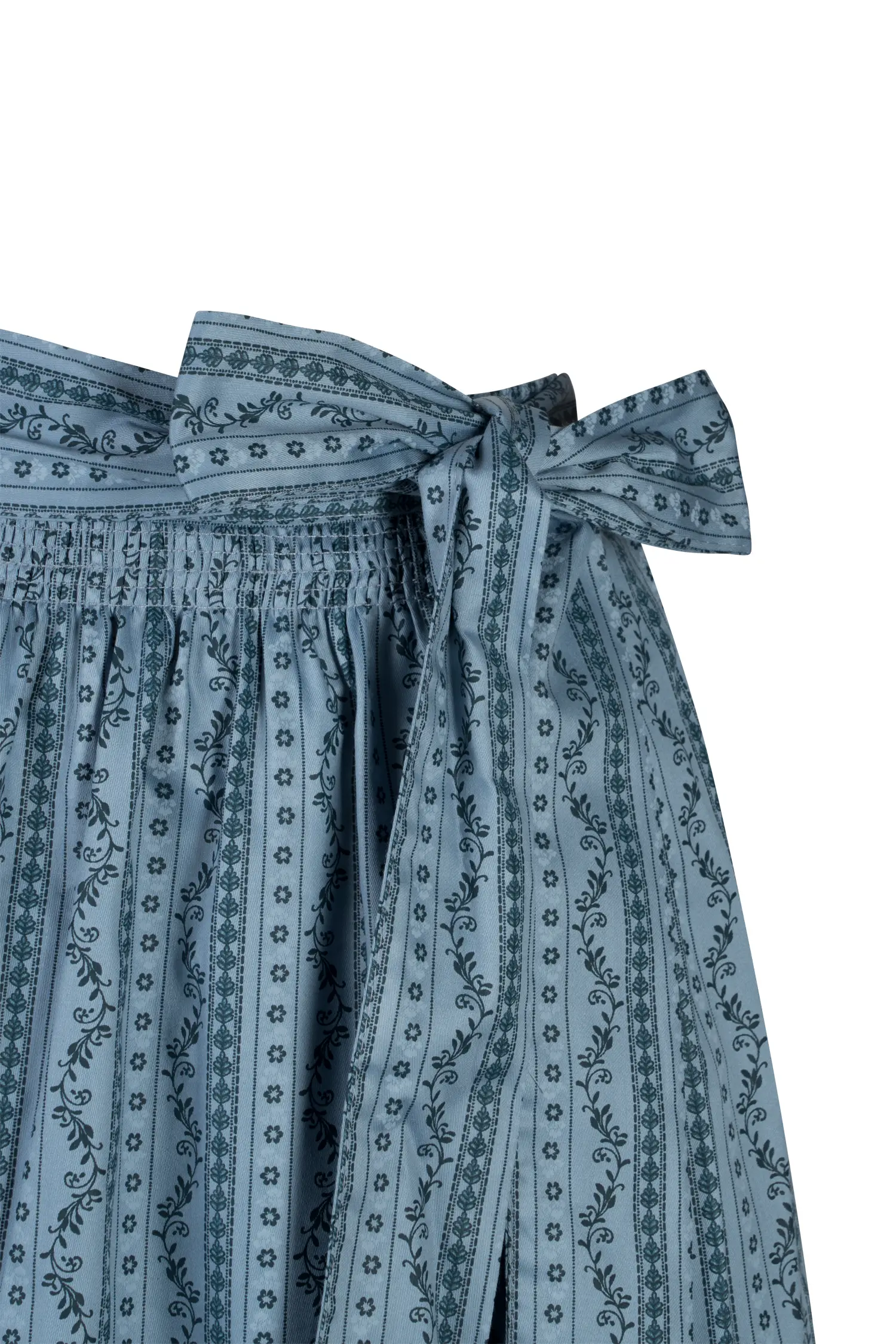 Dirndlschürze in hellblau 85 cm - Detail