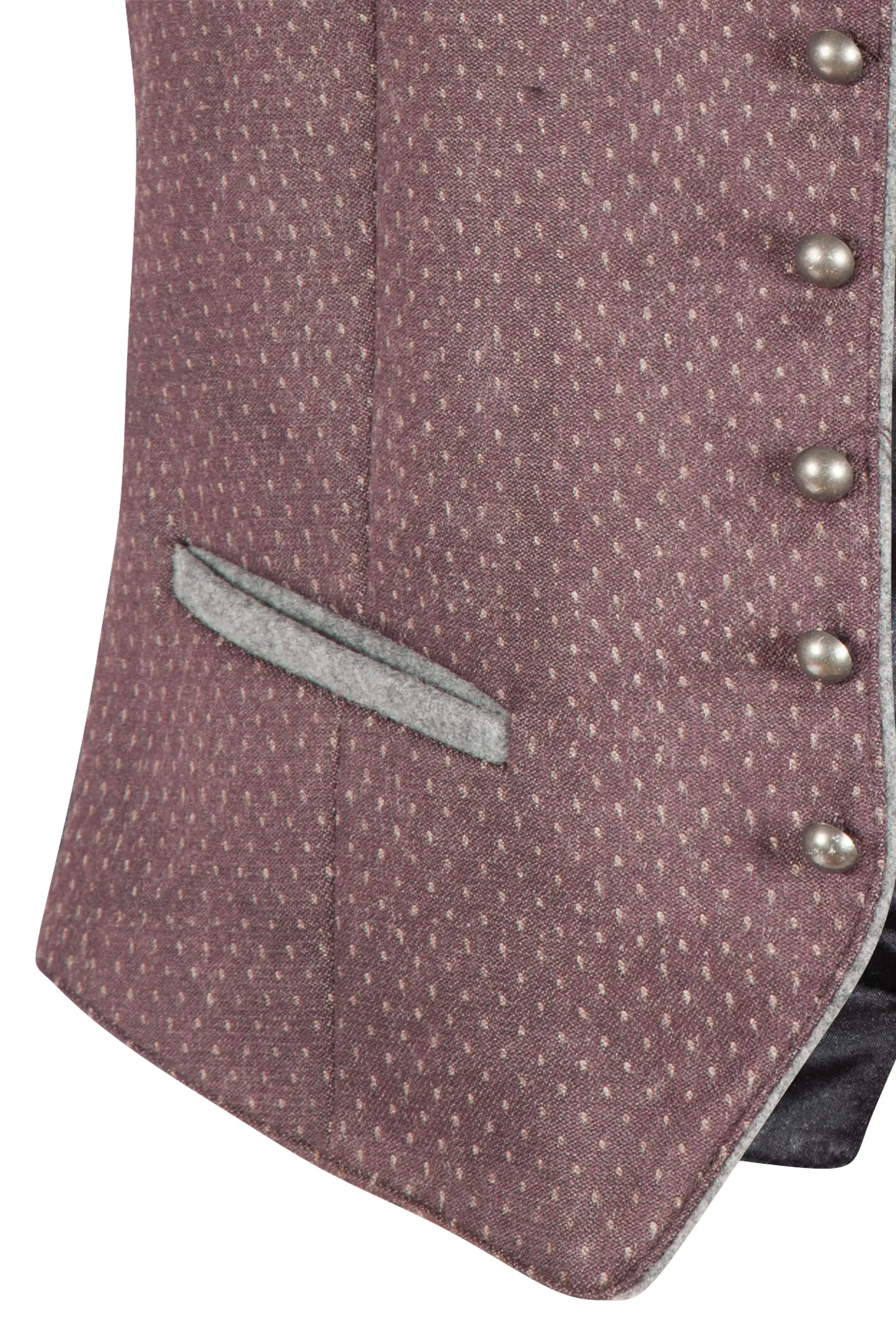 Trachtenweste Gabriel von MarJo in ziegel - Detail Taschen