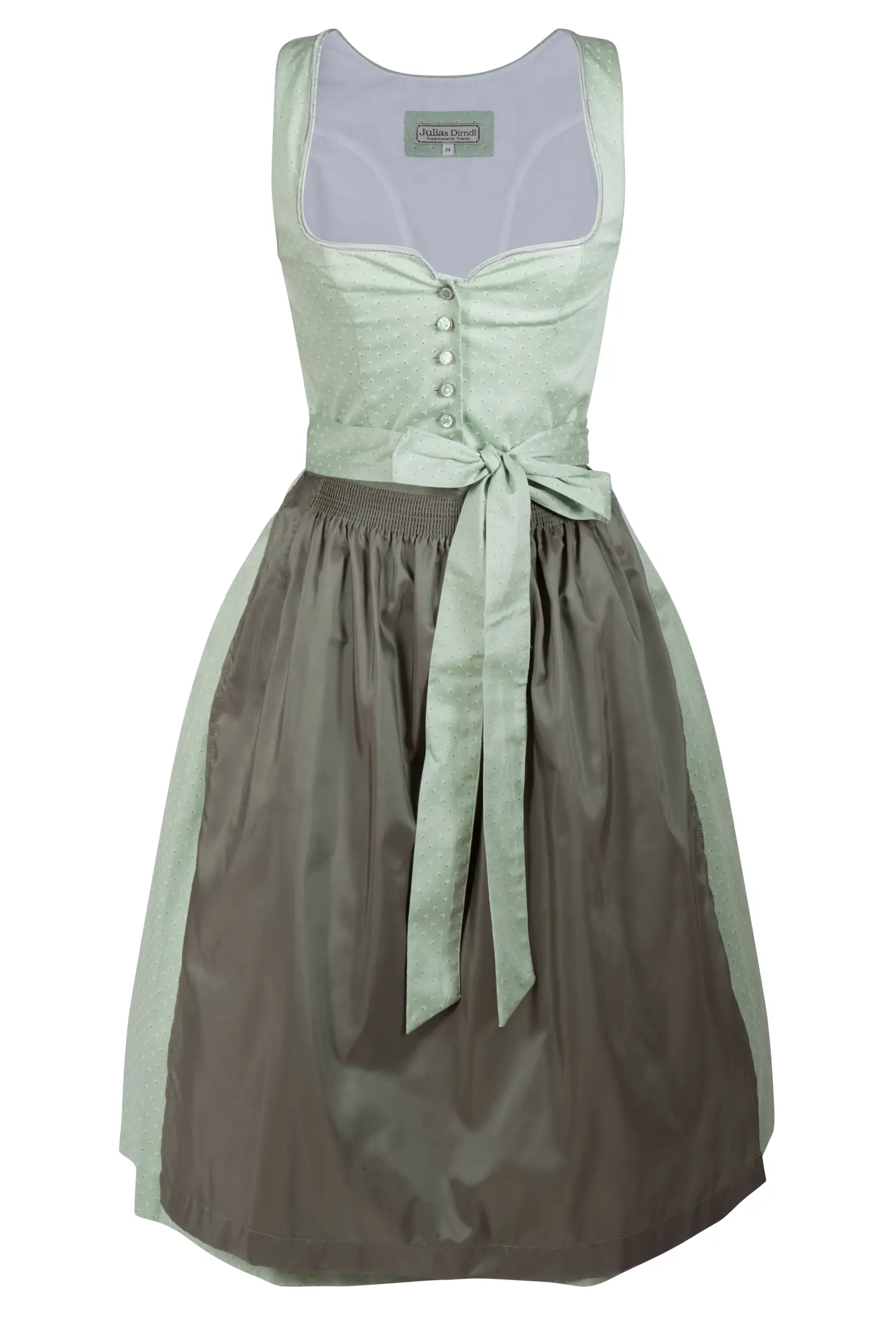 Limitiertes Dirndl Kathrin in hellgrün / salbei
