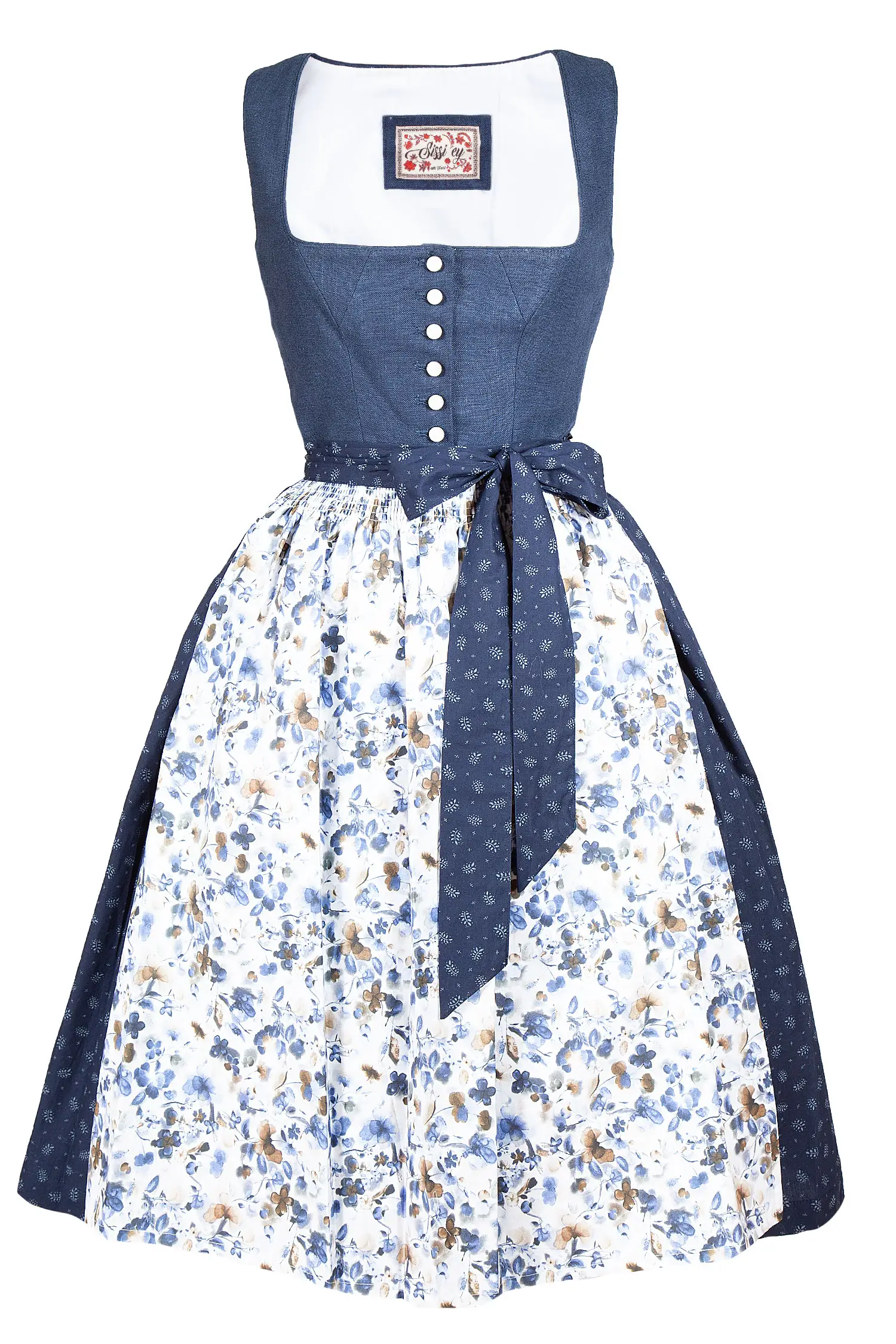 3094-1277-BL8-23-04e-5850a Nachtblaues Dirndl von Sissi ey!