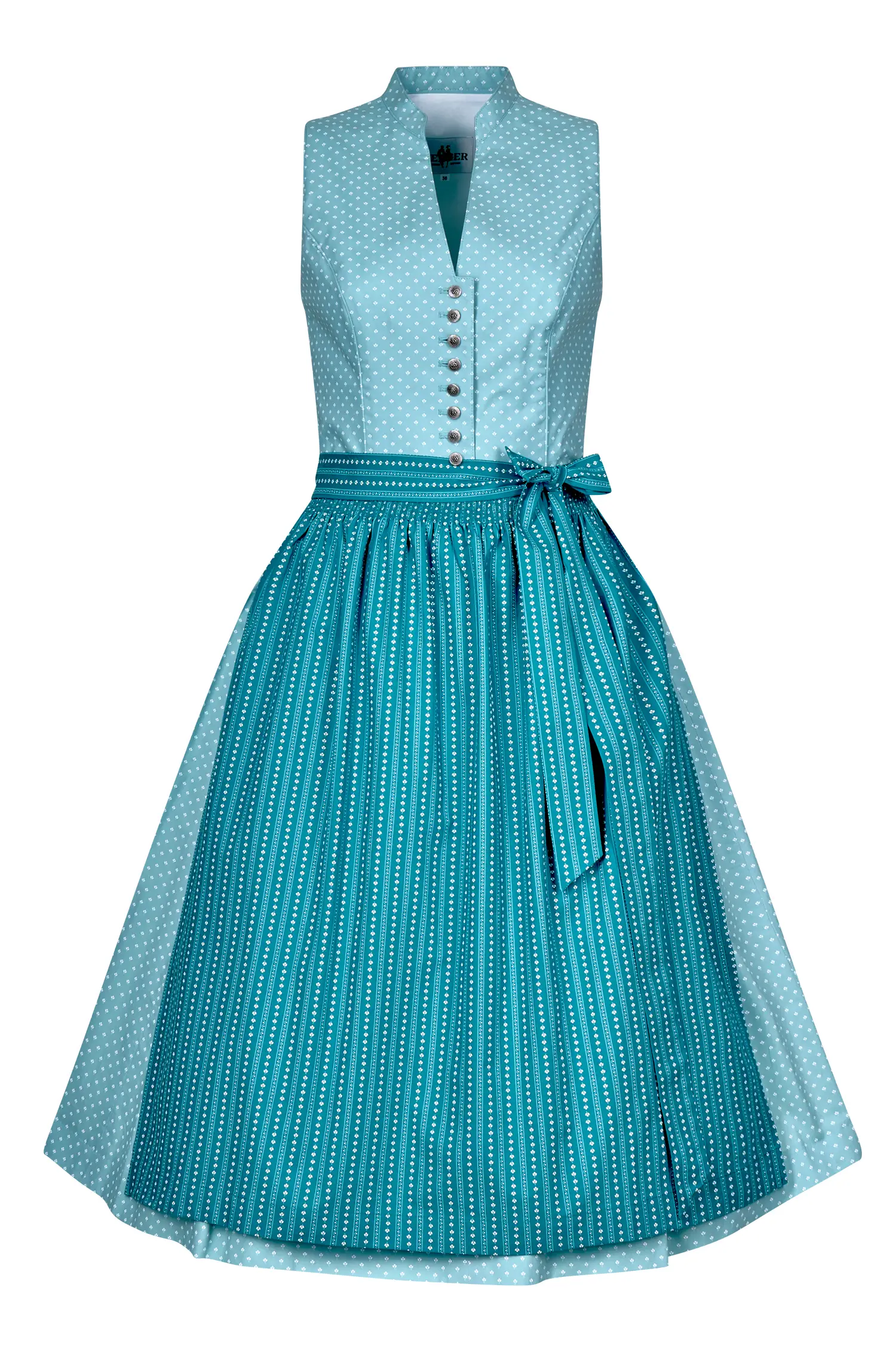 Dirndl hellblau midi