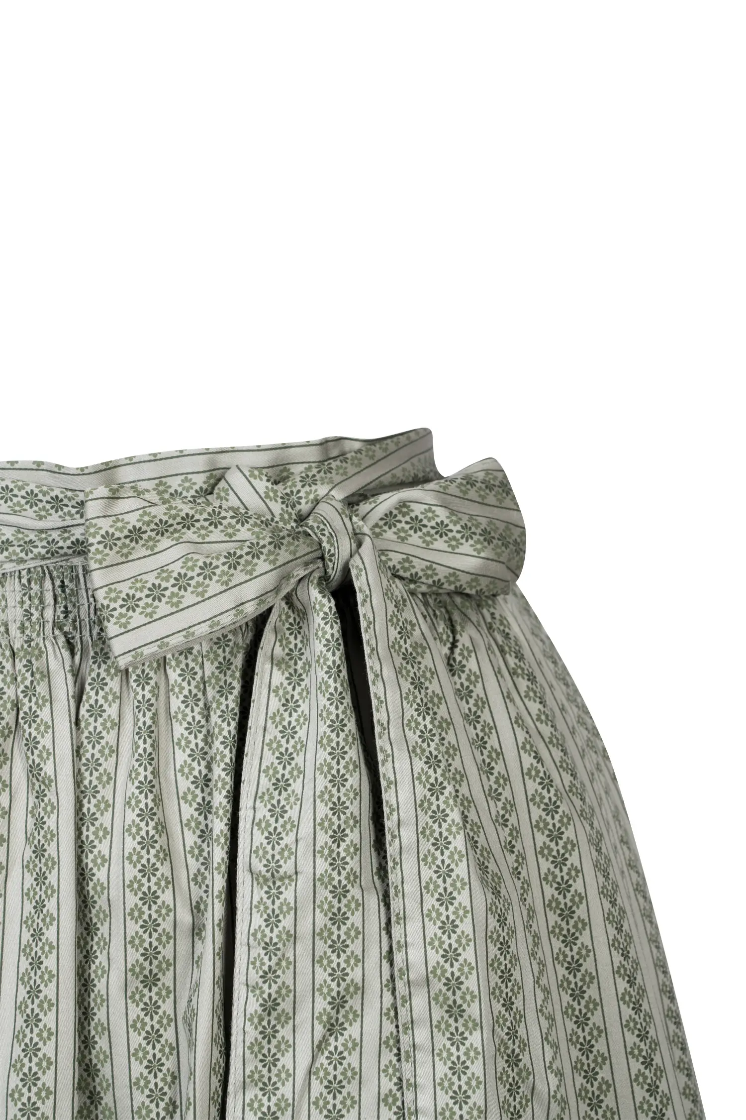 Dirndlschürze in salbei 85 cm Dirndlschürze in salbei 85 cm - Detail