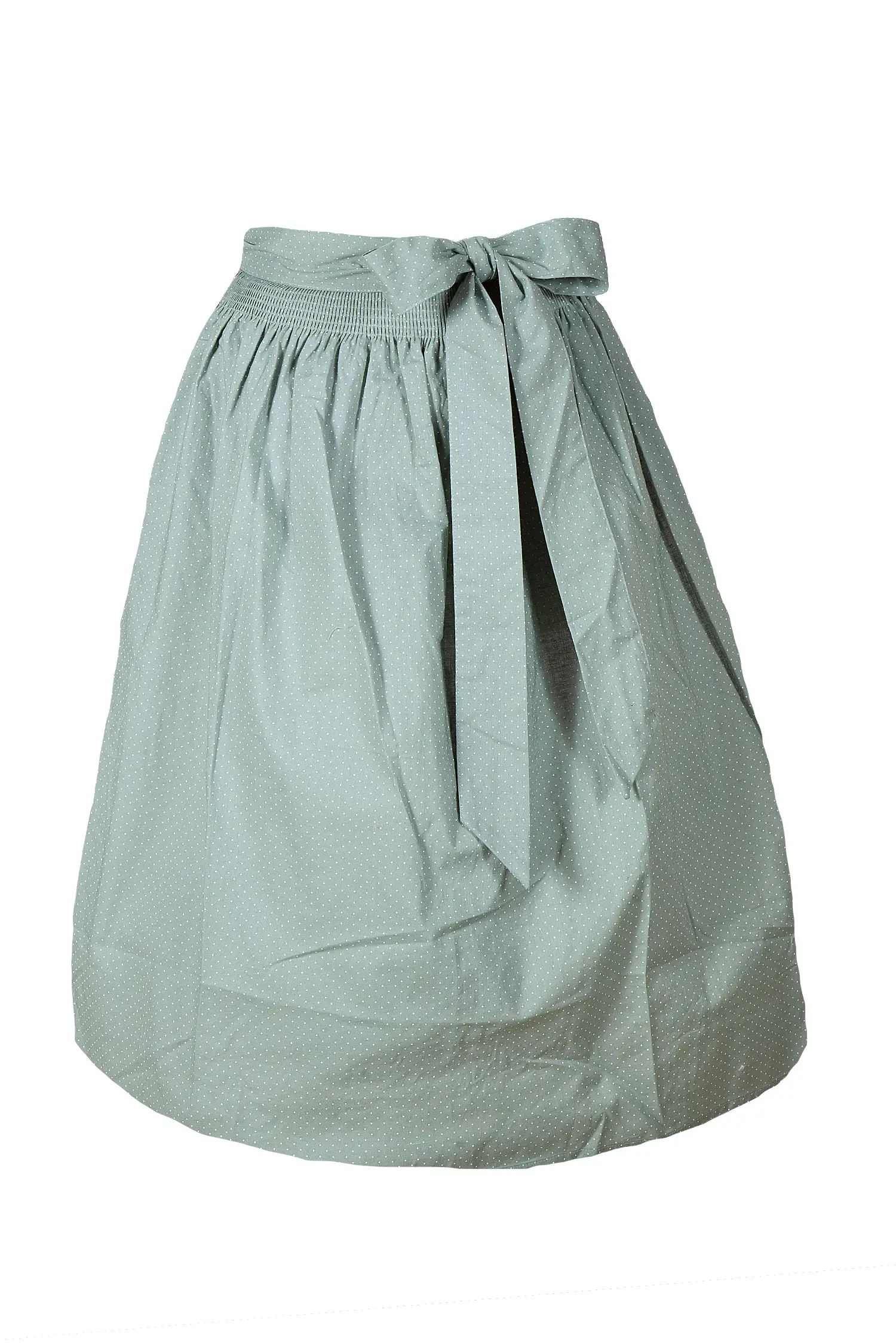Süße Dirndlschürze in salbei 70 cm