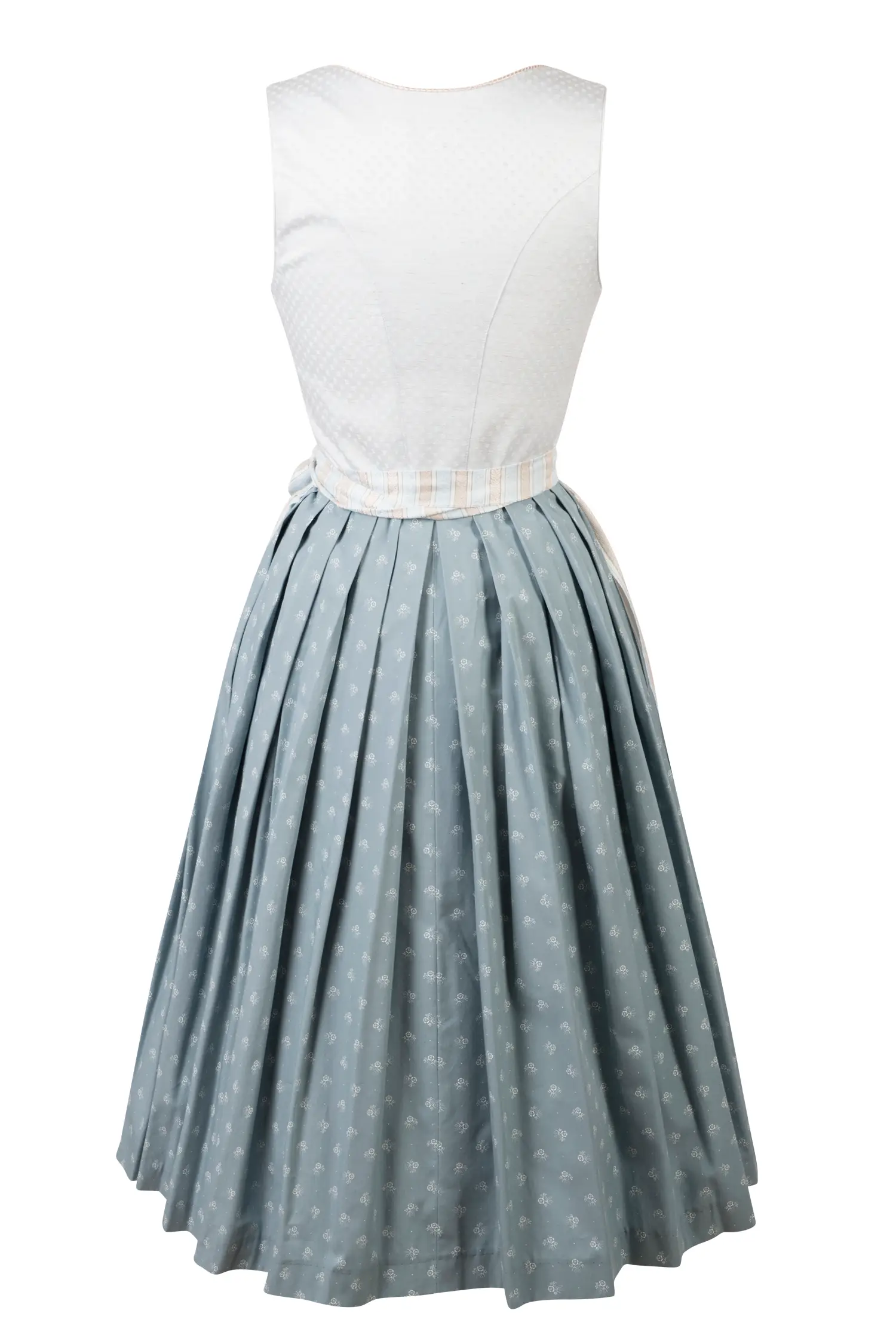 Hammerschmid Dirndl Pillersee in hellblau - Rückansicht