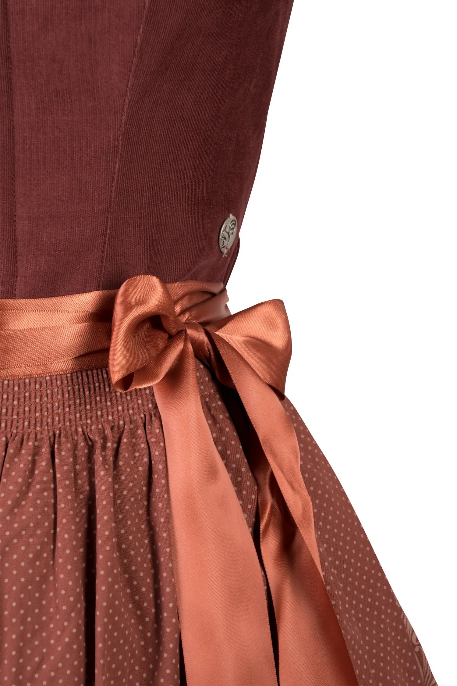 Dirndl Conny in Rot Detail Mieder