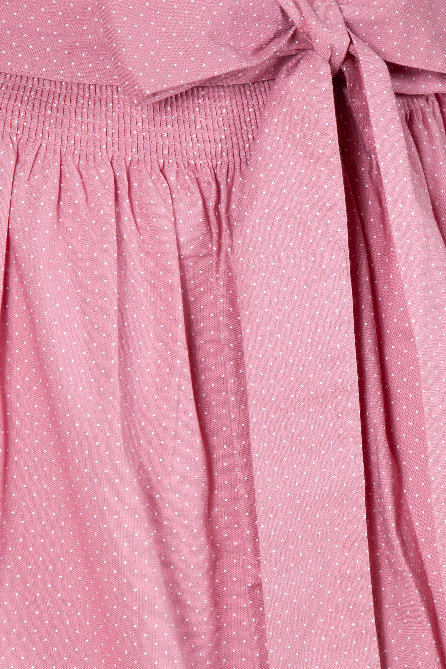 Süße Dirndlschürze in altrosa 70 cm - Detail