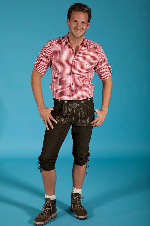 Trachtenhemd rot weiß kariert stockerpoint 4