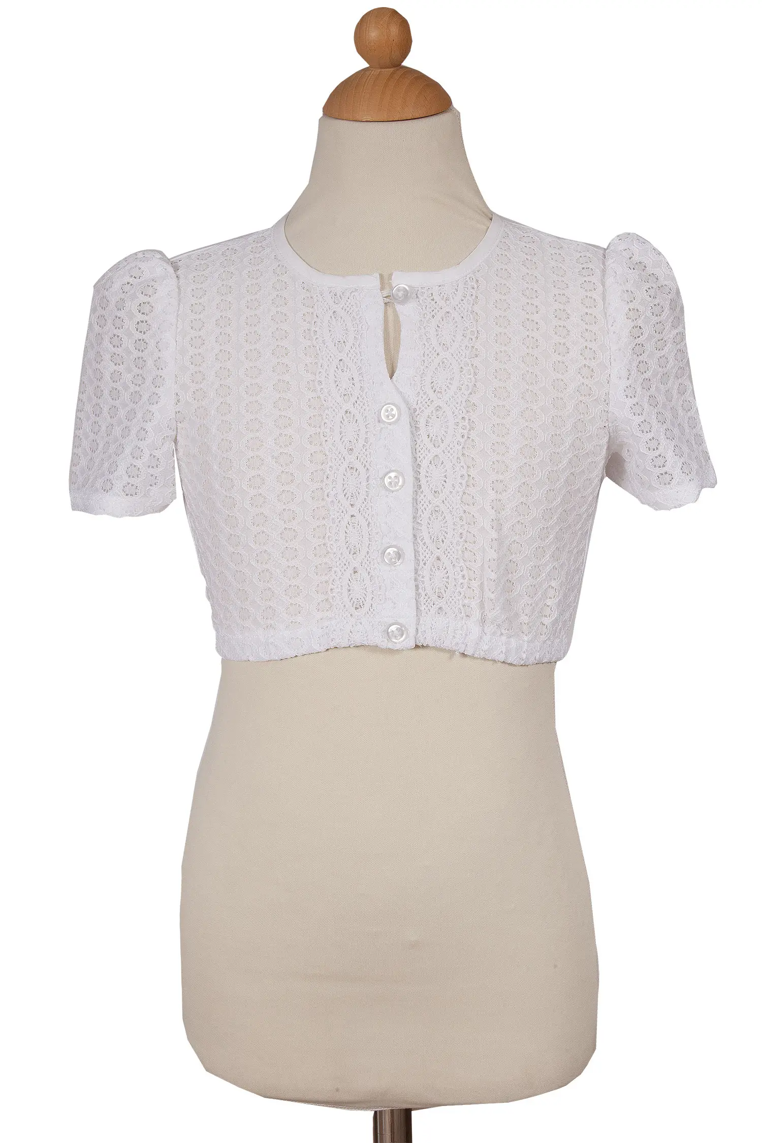 Kinder Dirndlbluse in weiß zum wechseln 