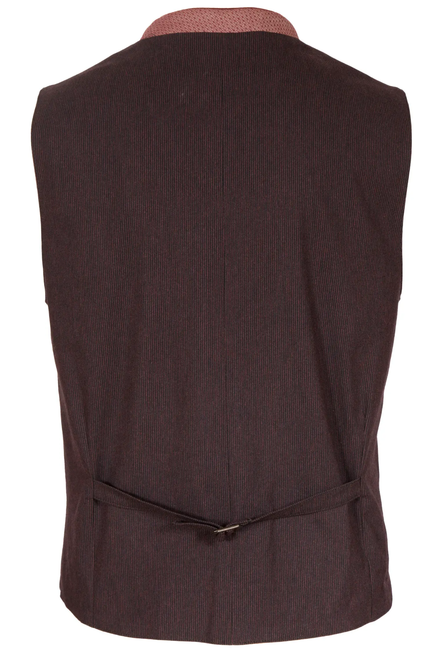 Herren Trachtenweste Thomas in bordeaux hinten