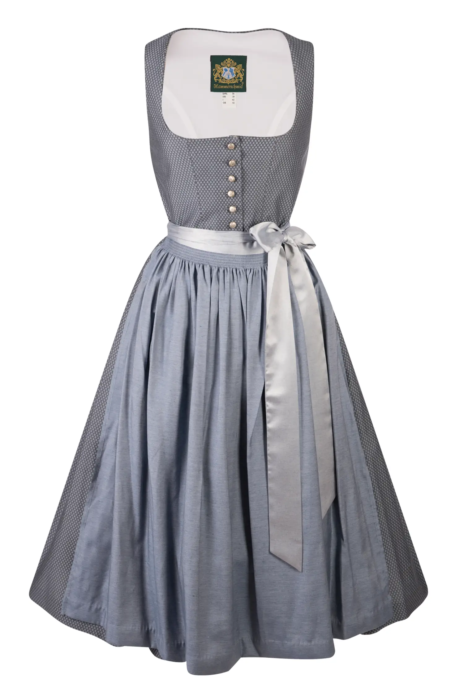 Hammerschmid Dirndl Pillersee in stahlblau