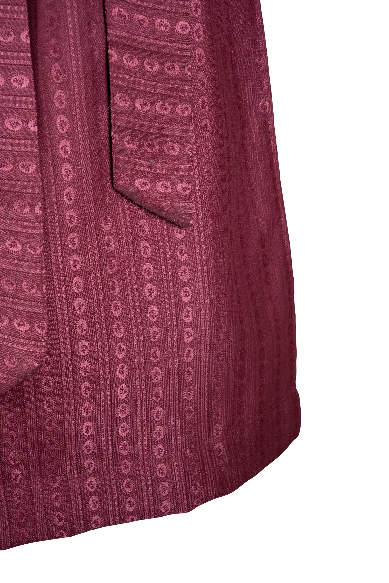 Dirndlschürze in beere schimmernd 70 cm - Detail