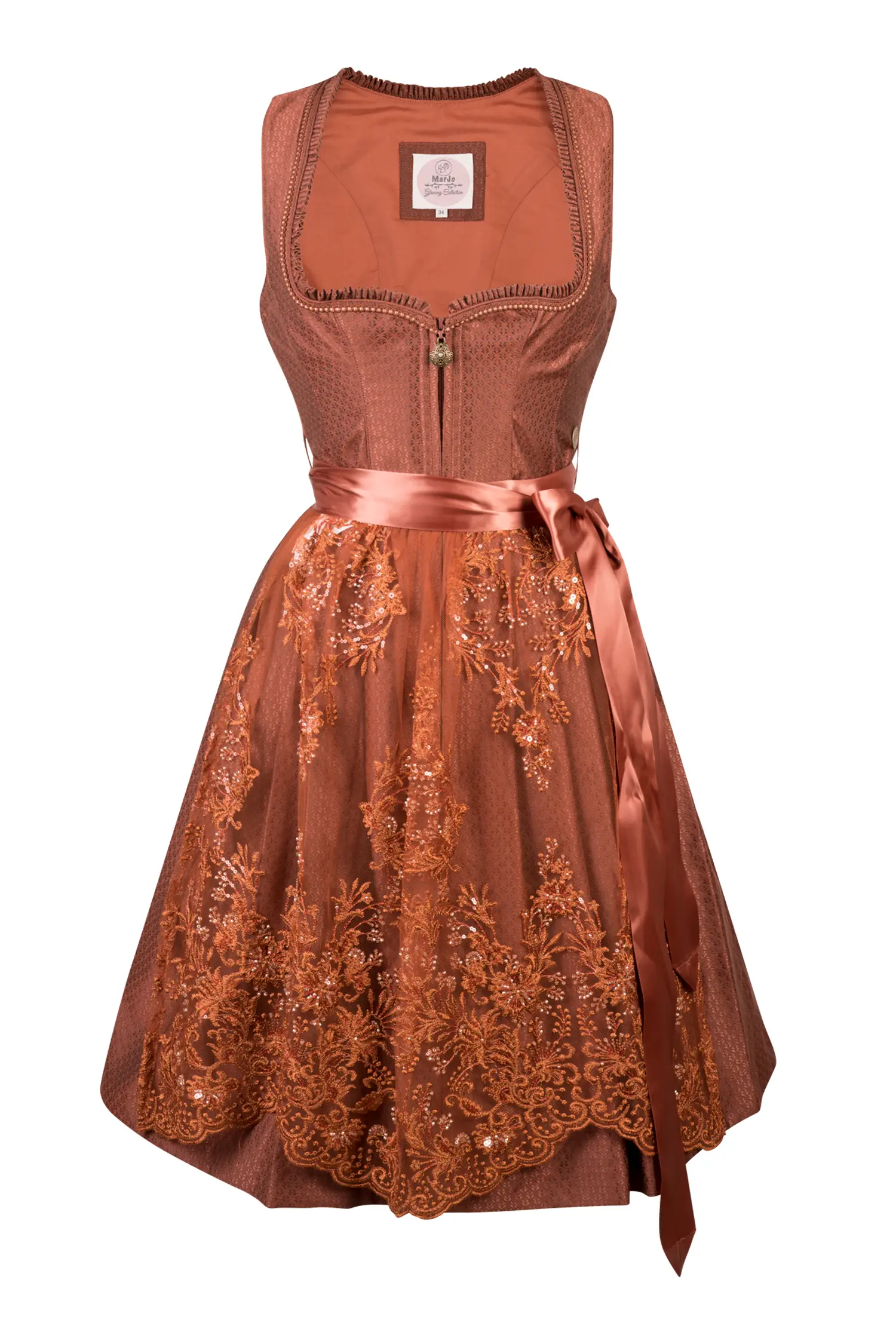 Dirndl Thiersheim in Rostfarben