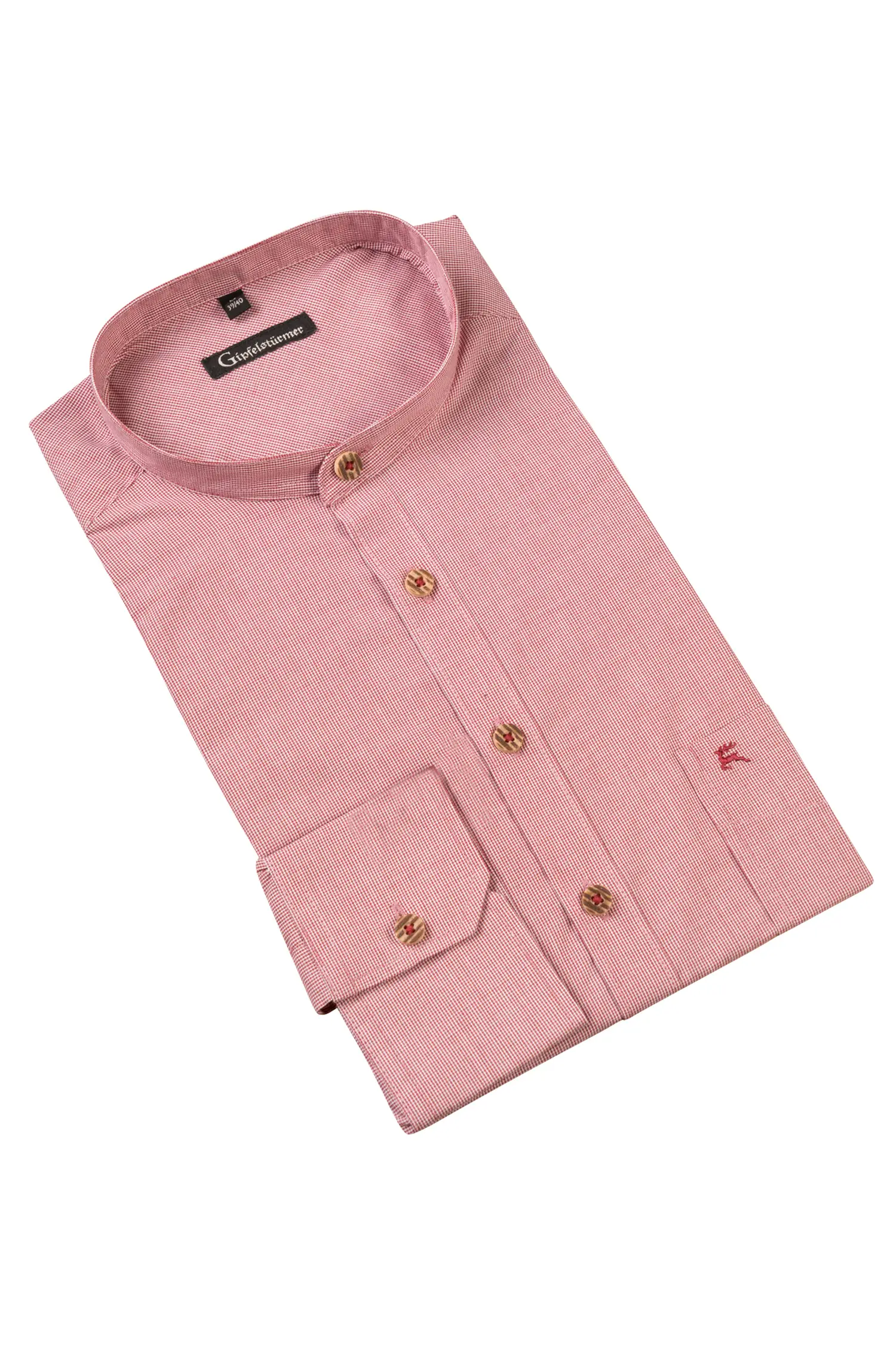 Gipfelstürmer Trachtenhemd mittelrot