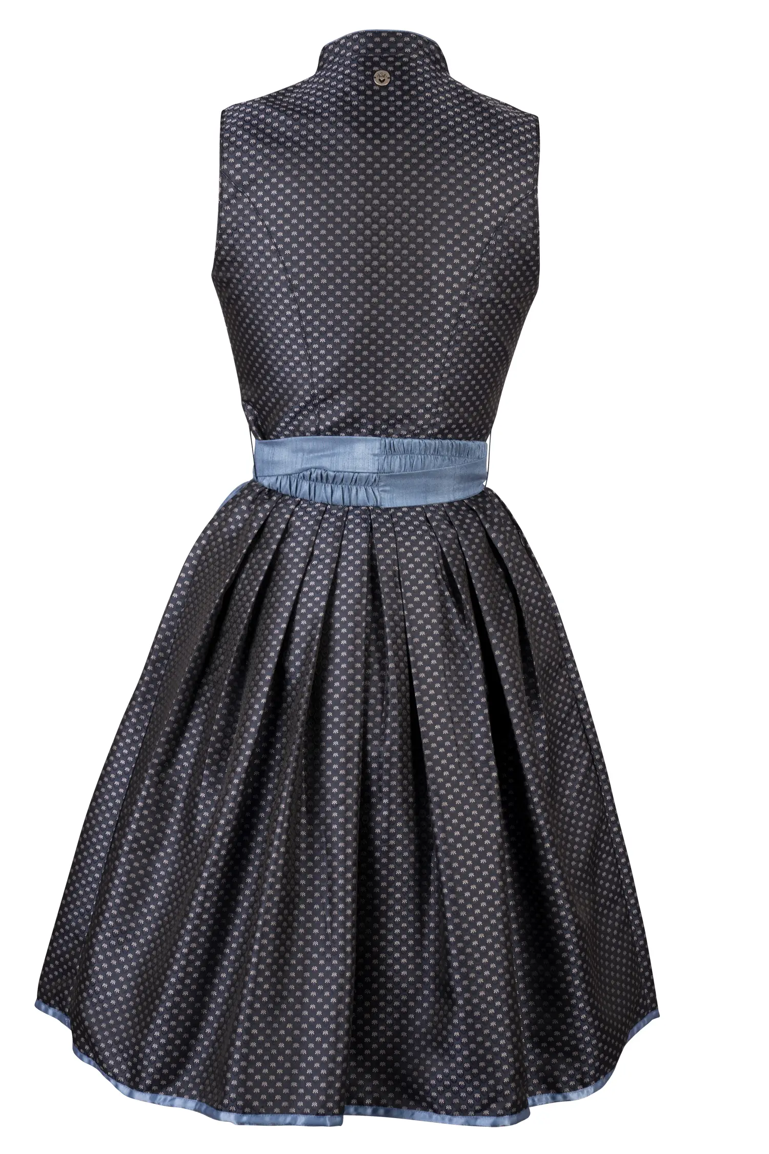 3087-0037-bl8-24-04-2504881 Dirndl Dragee in Blau Rückansicht