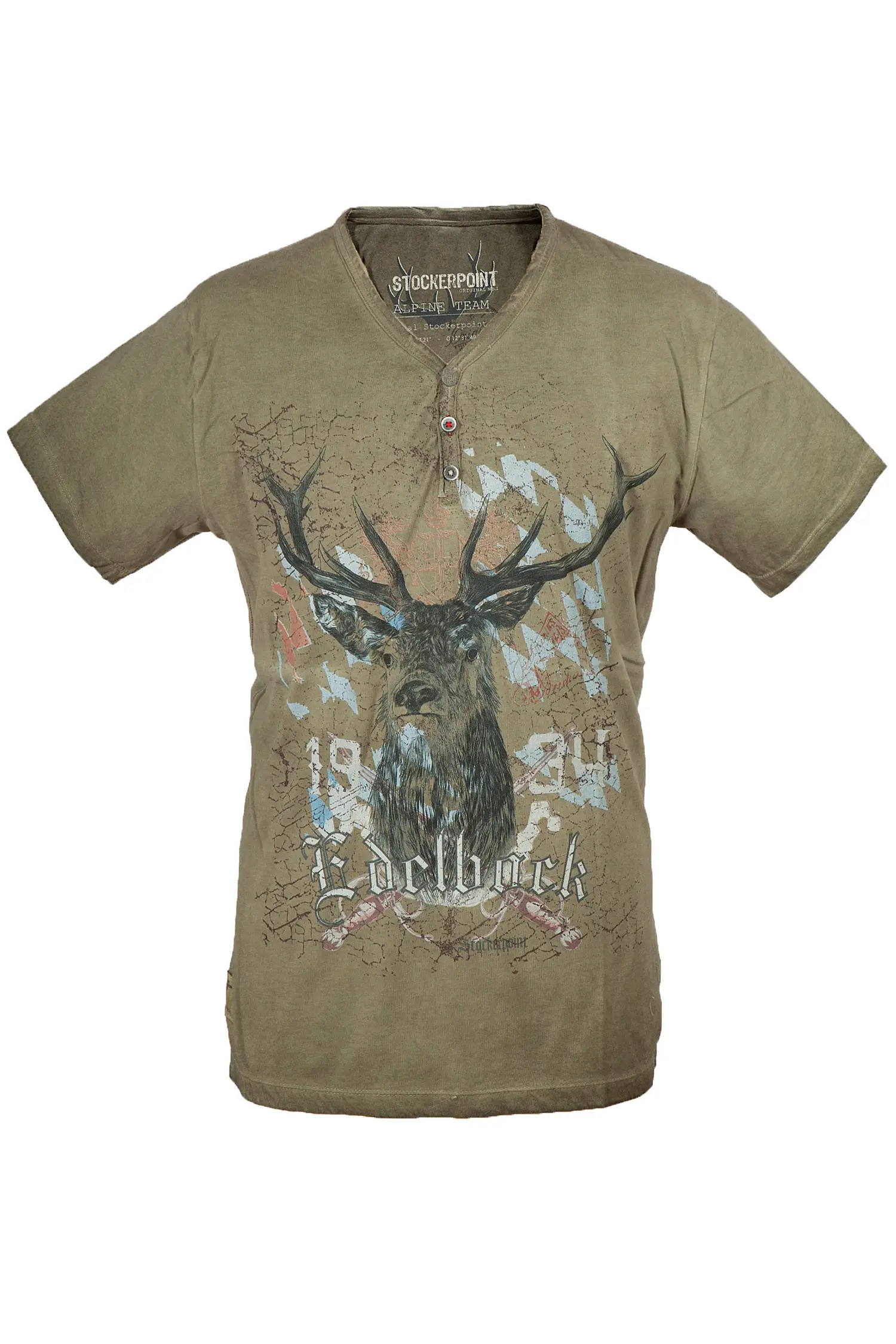 Herren Trachten T-Shirt Günther in sand