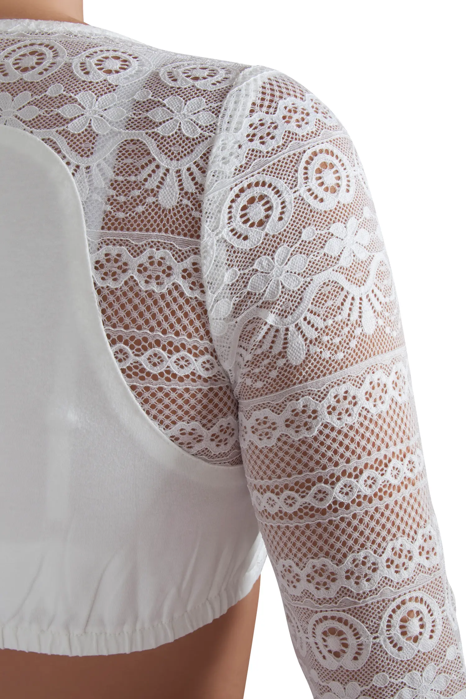 2575-0020-be2-23-05J-ceyda8613 Dirndlbluse Ganina-Candia in off white mit eckigem Ausschitt - Detail Ärmel