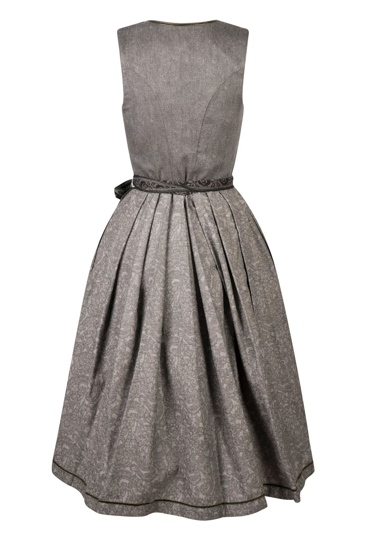 Designer Dirndl von Sissi Ey! Grau Rückansicht