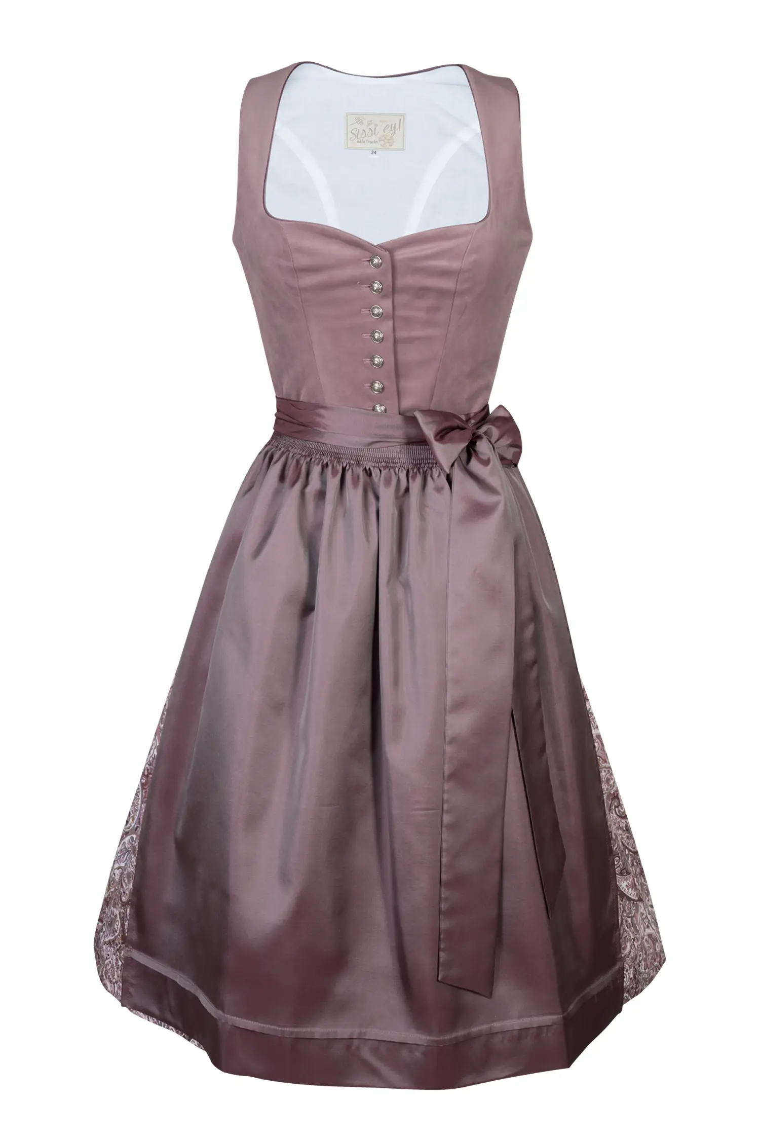 Samtdirndl Lauri in rosenholz