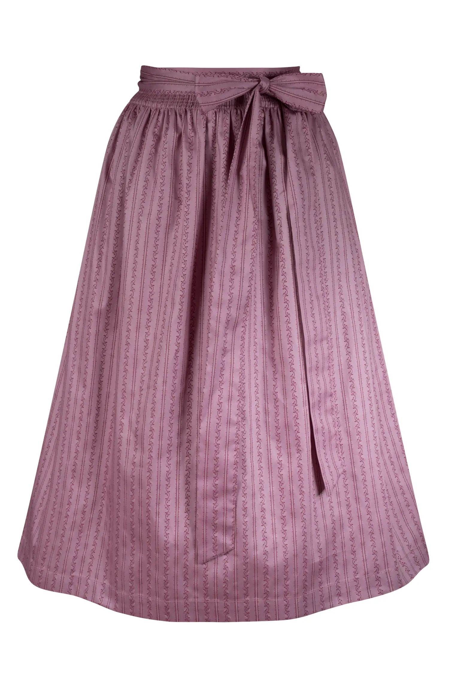 Dirndlschürze in altrosa / bordeaux 70 cm