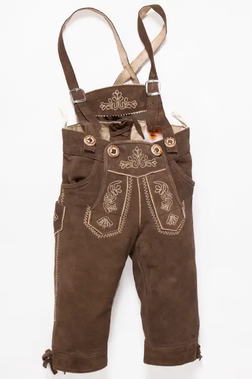 Kinder Lederhose als Kniebundhose mit Träger 2