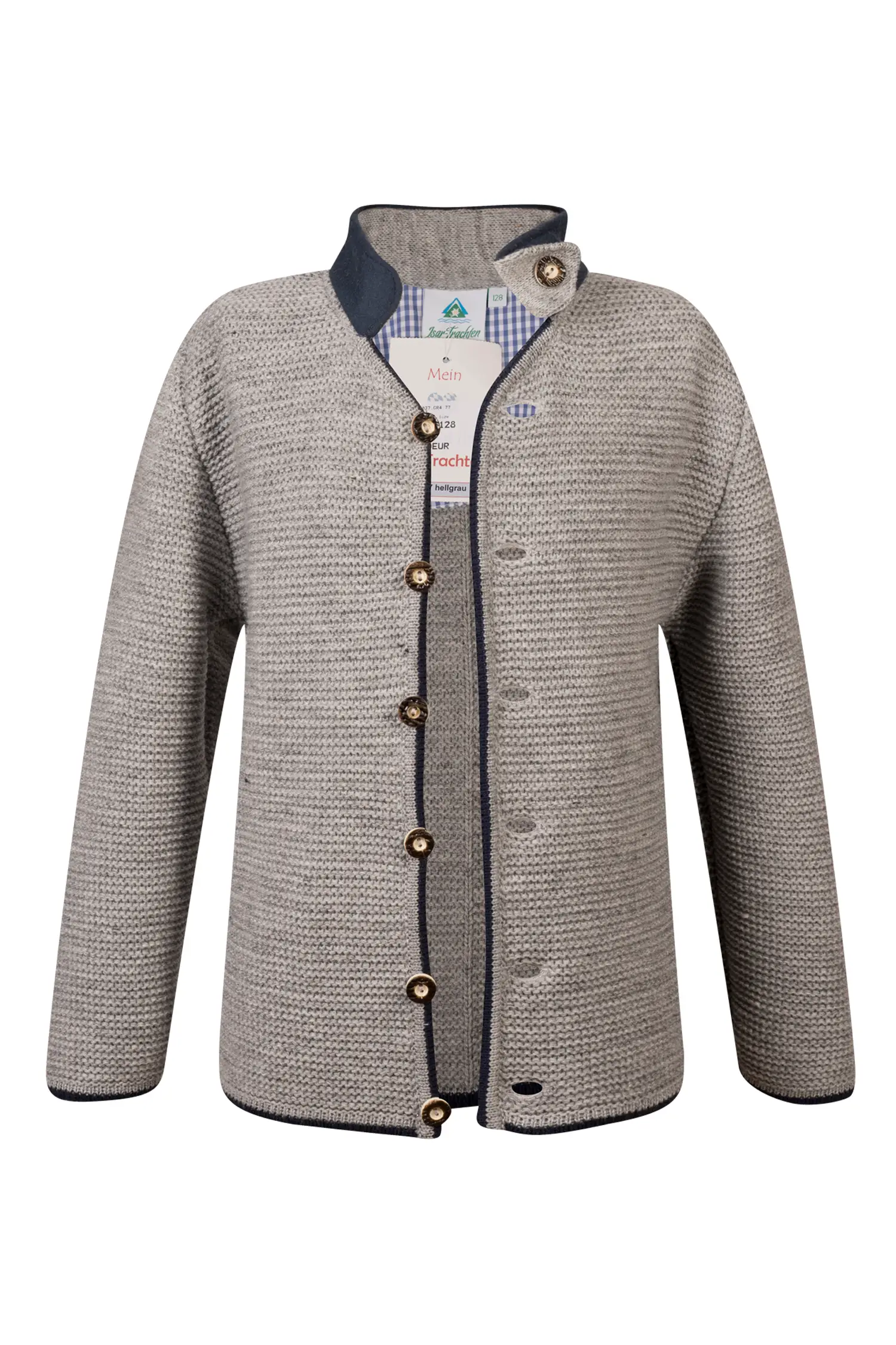 Kinder Trachten Strickjacke in Grau
