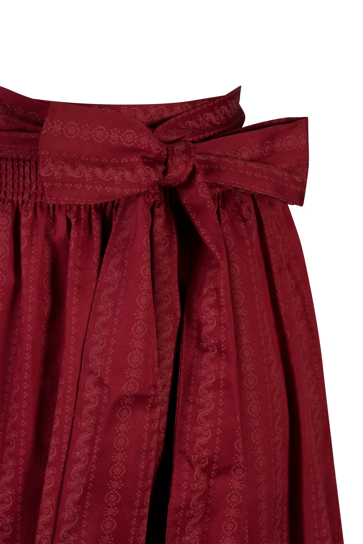 Dirndlschürze in rot 70 cm - Detail