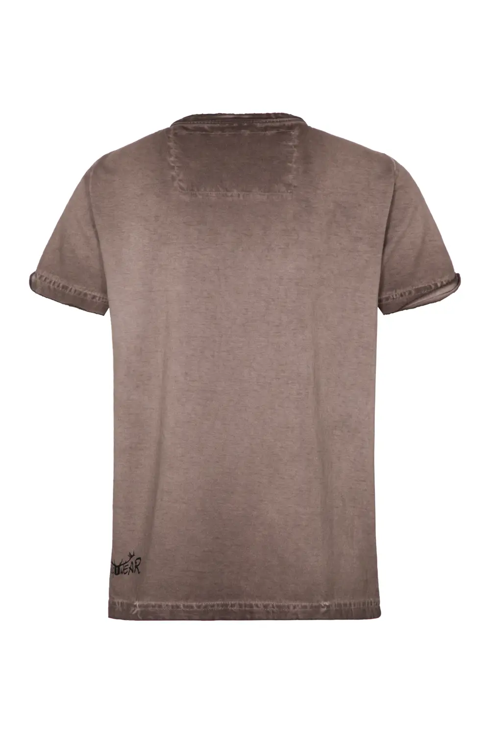 braunes lässiges Trachtenshirt